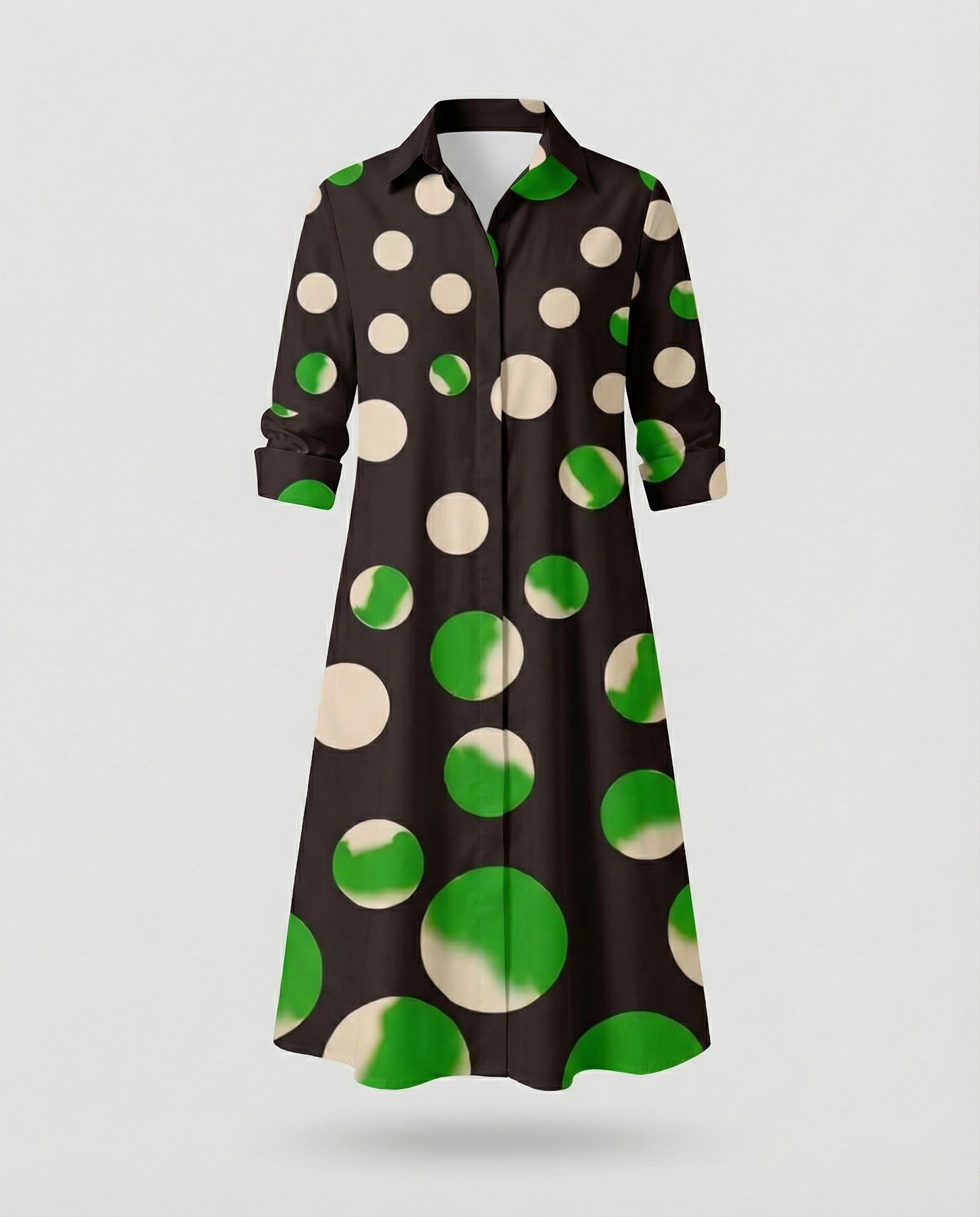 Women Shirt Dress Cotton Casual