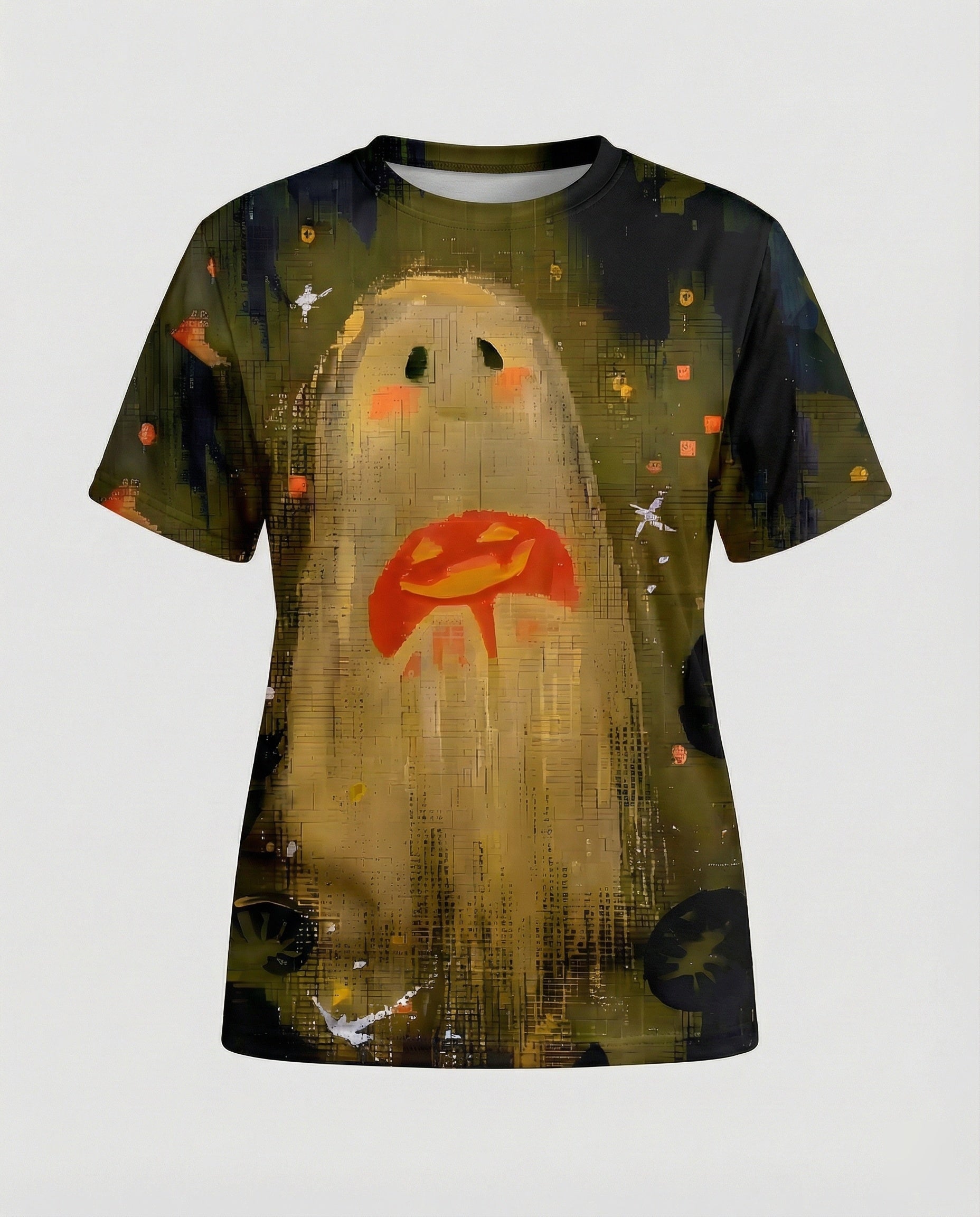 Short Sleeve Shirt Skull Print Women