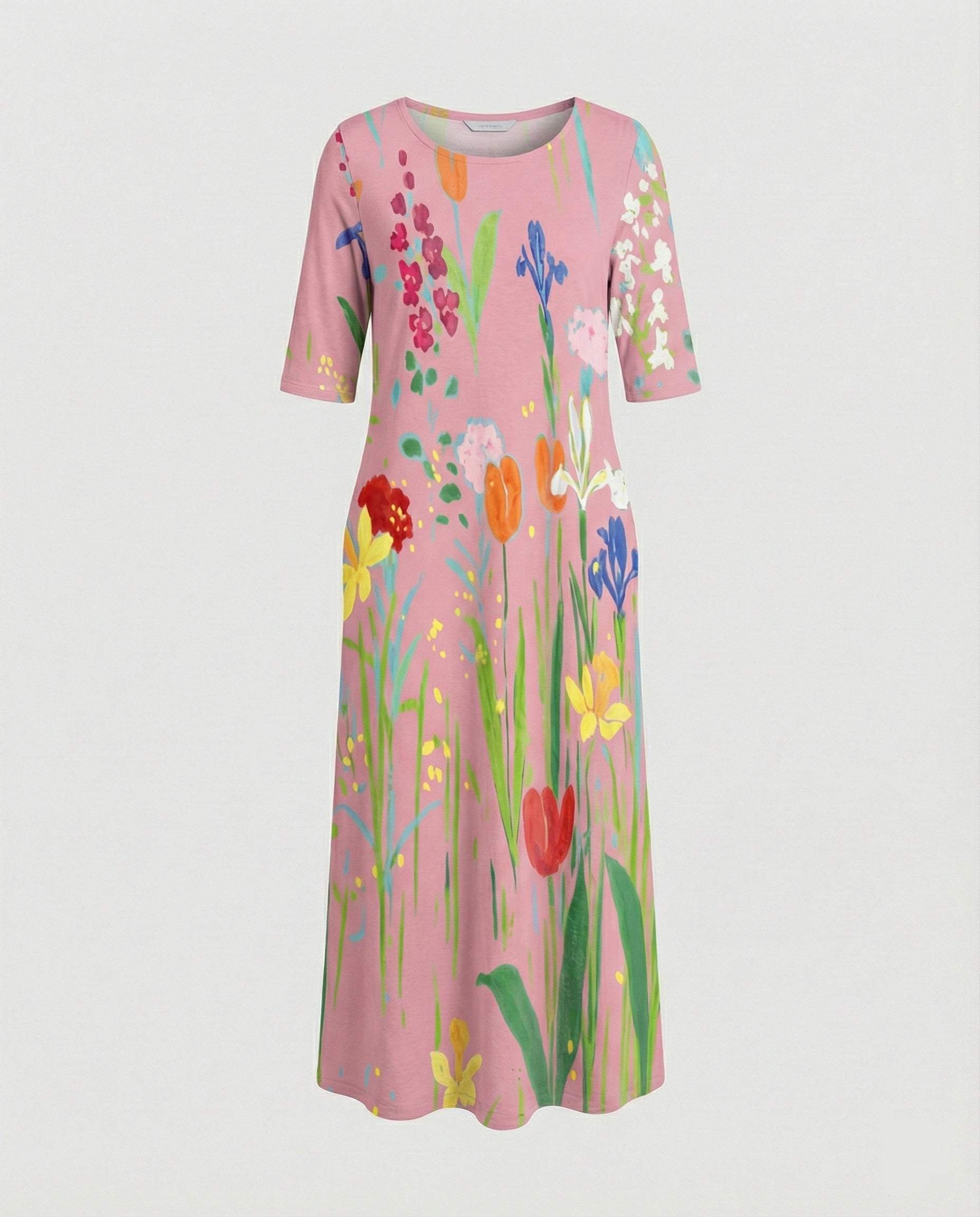 Women's maxi dress with pockets airy
