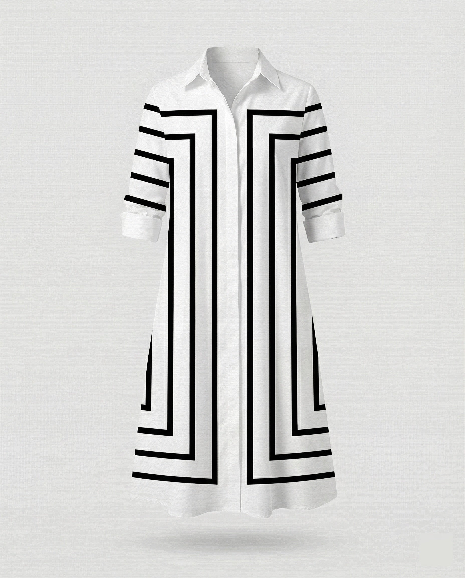 Women Shirt Dress Cotton Casual