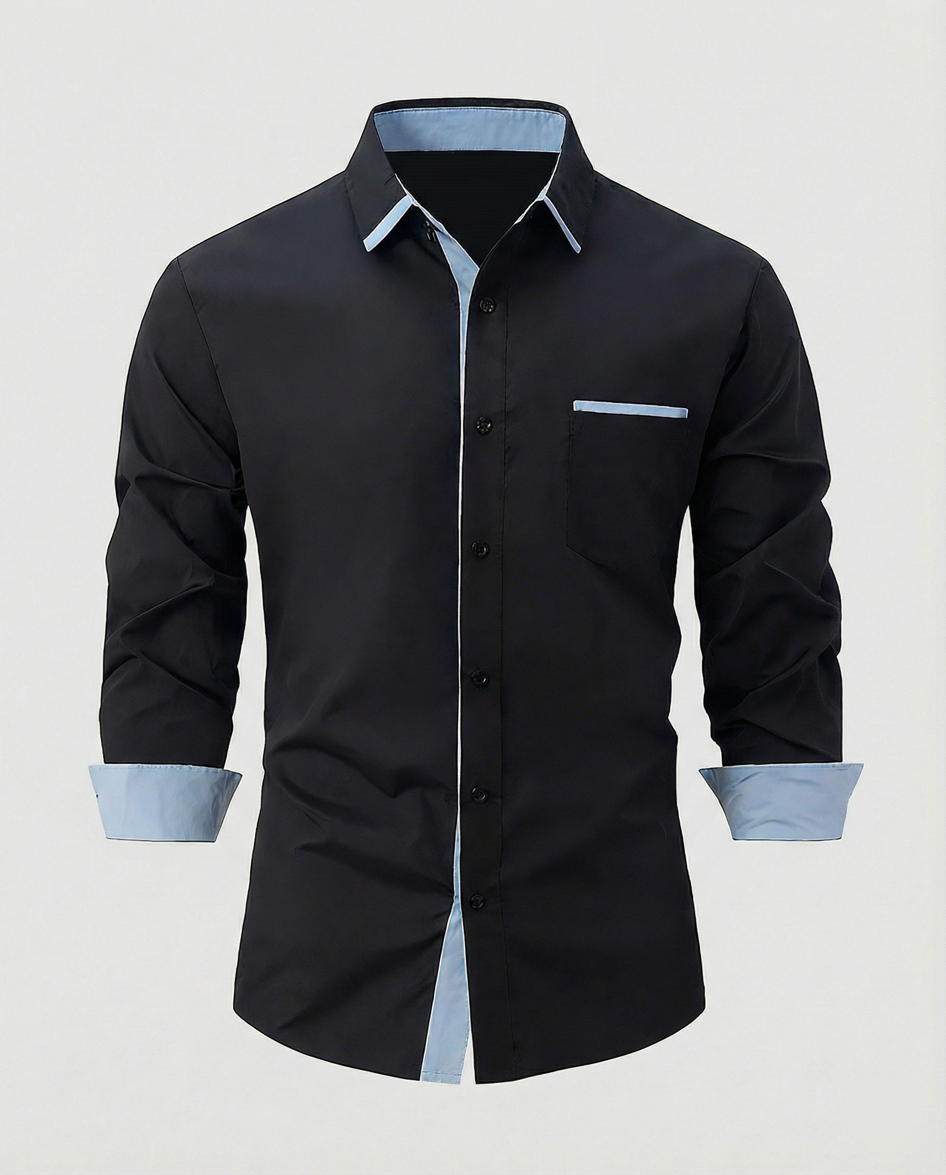 Men's Business Shirt with Kent Collar