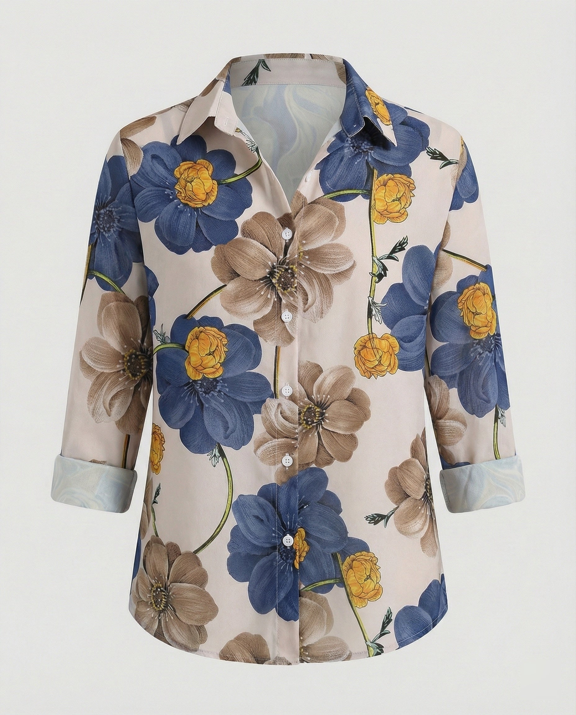 Women's Shirt Blouse Cat Print