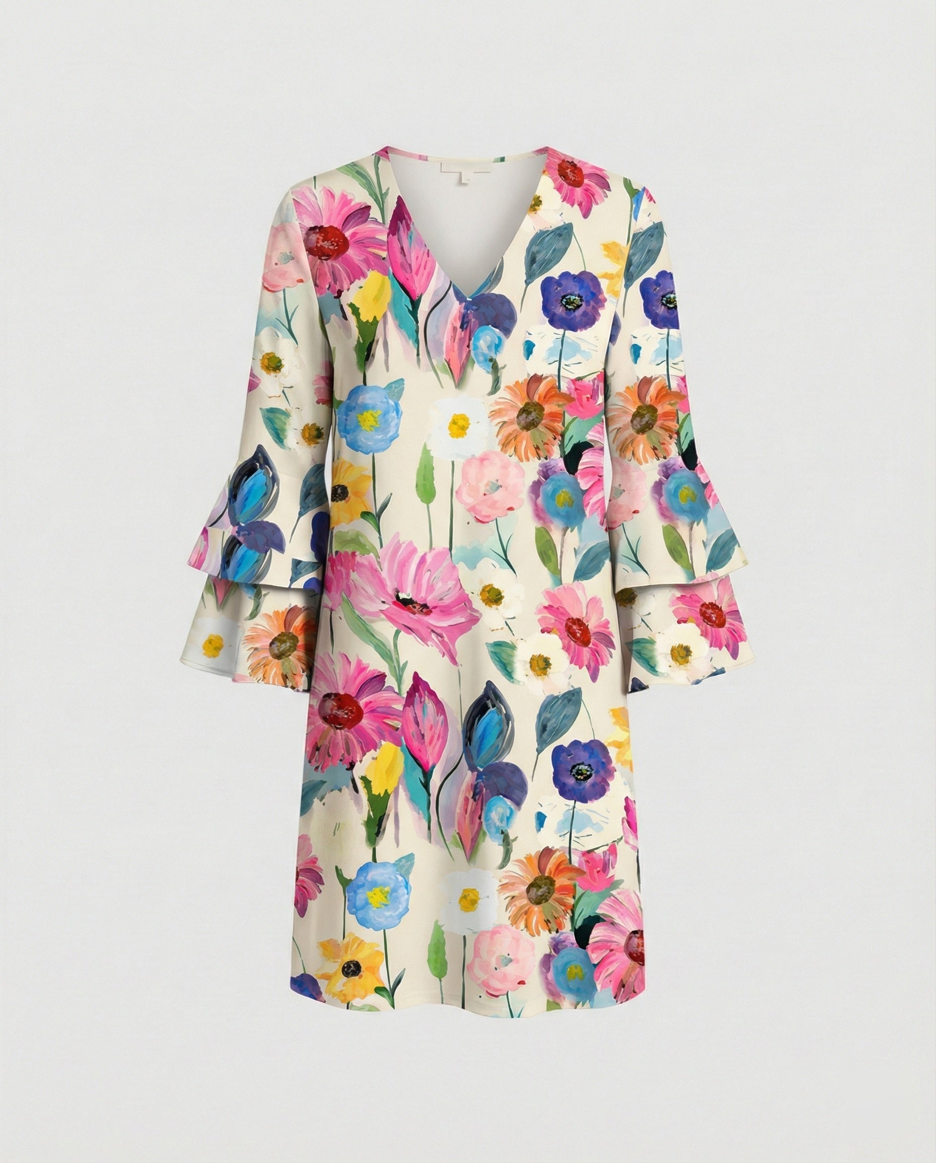 Ladies Floral Mini Dress Summer
