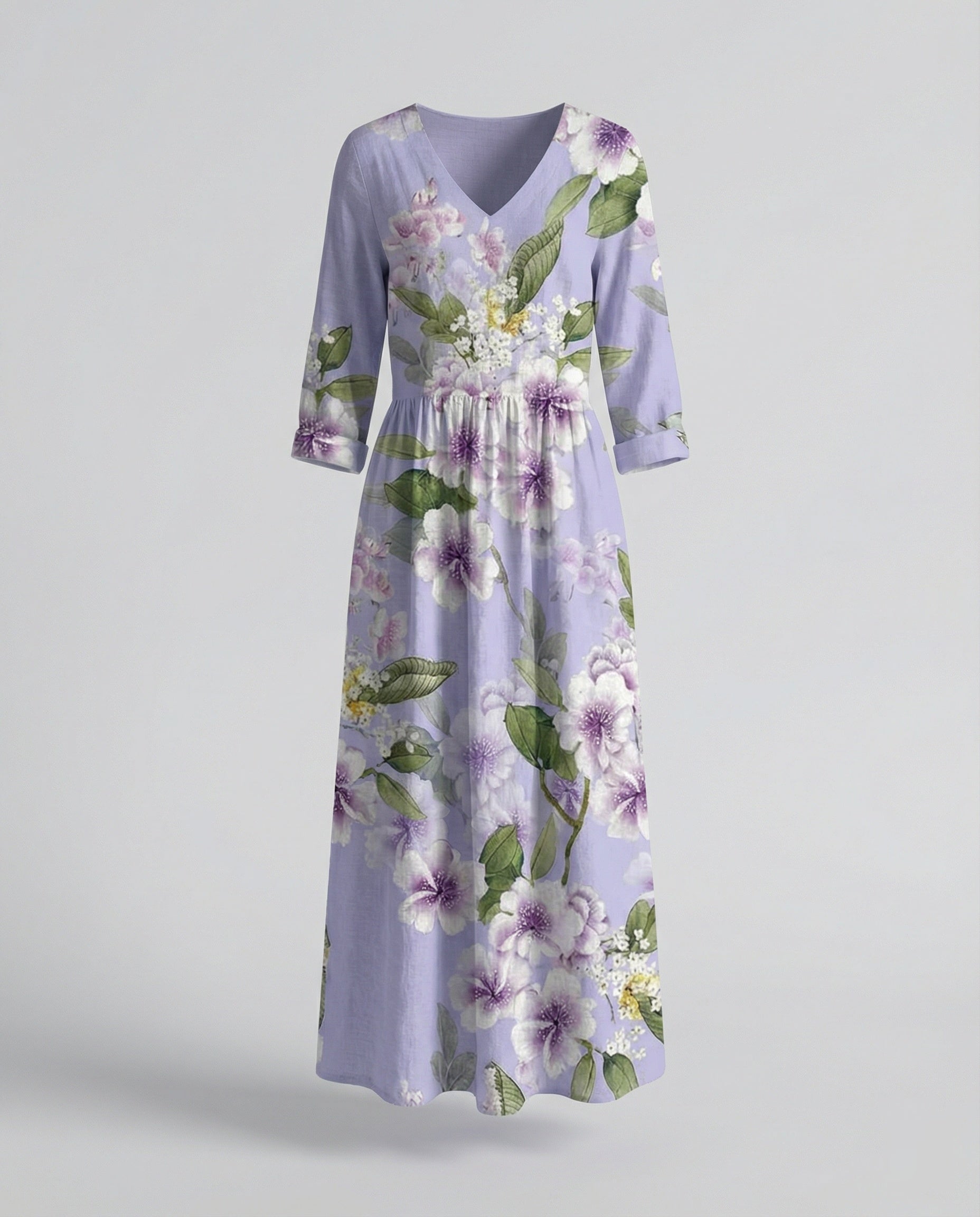 Women's Boho Maxi Dress Summer Linen Look