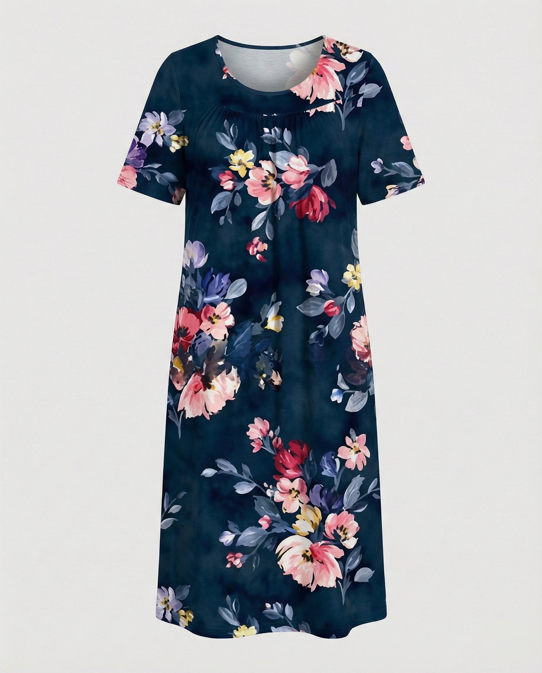 Ladies leisure dress jersey knee-length