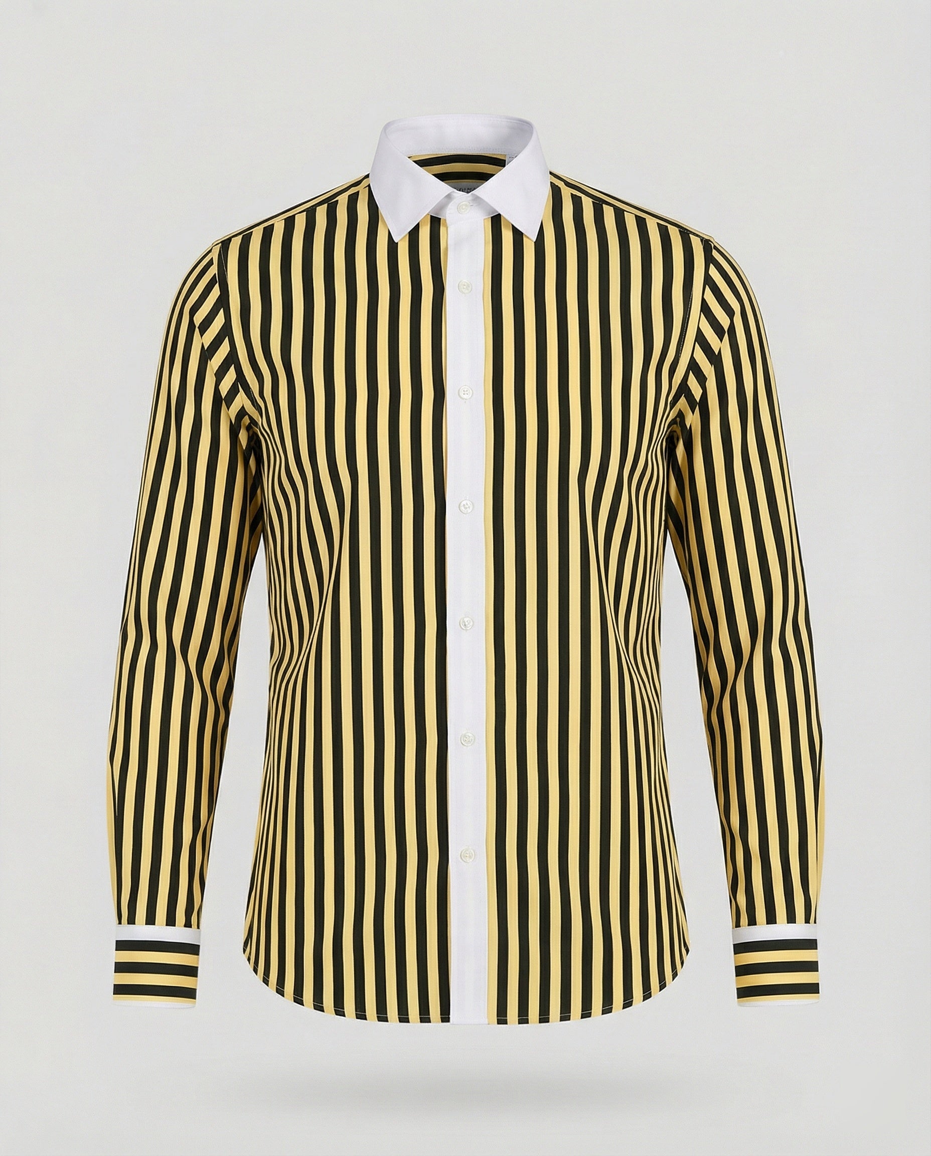 Men's Business Shirt Striped Kent Collar