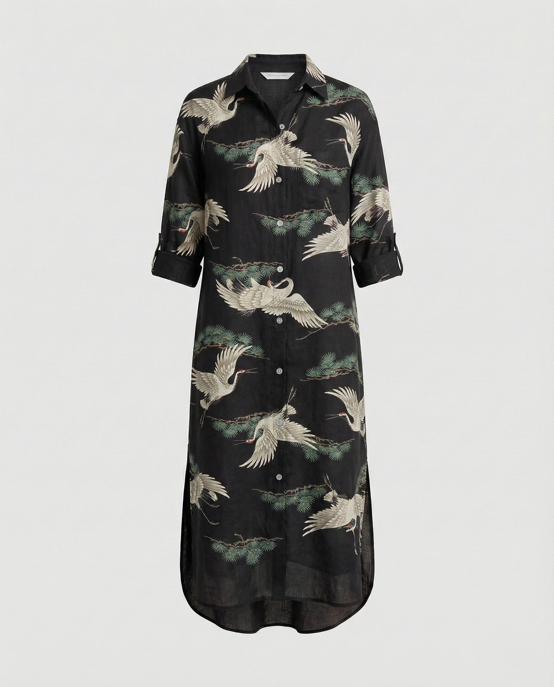 Women's Kaftan Dress Long Silk Look