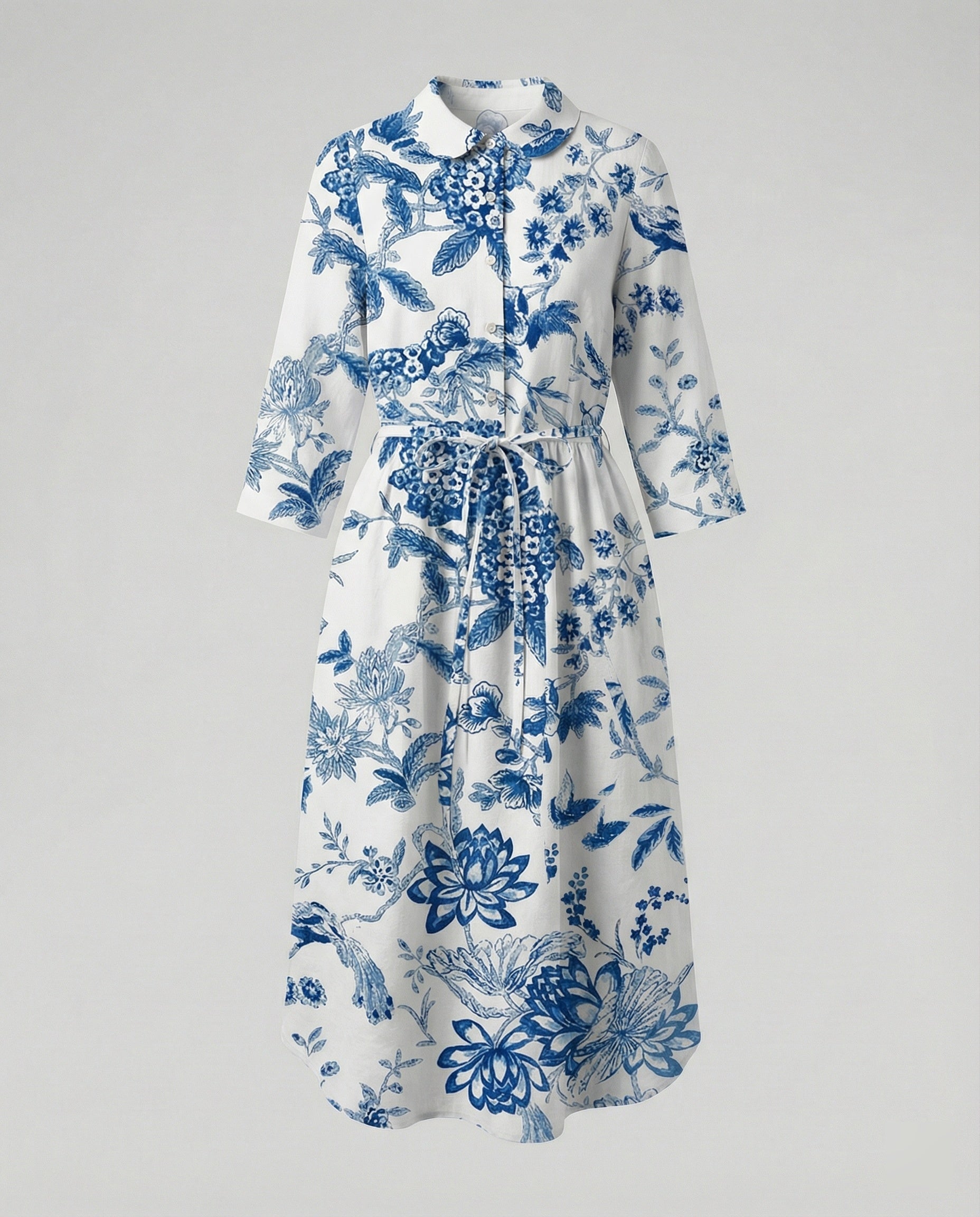Ladies' Maxi Dress Shirt Dress Daisy