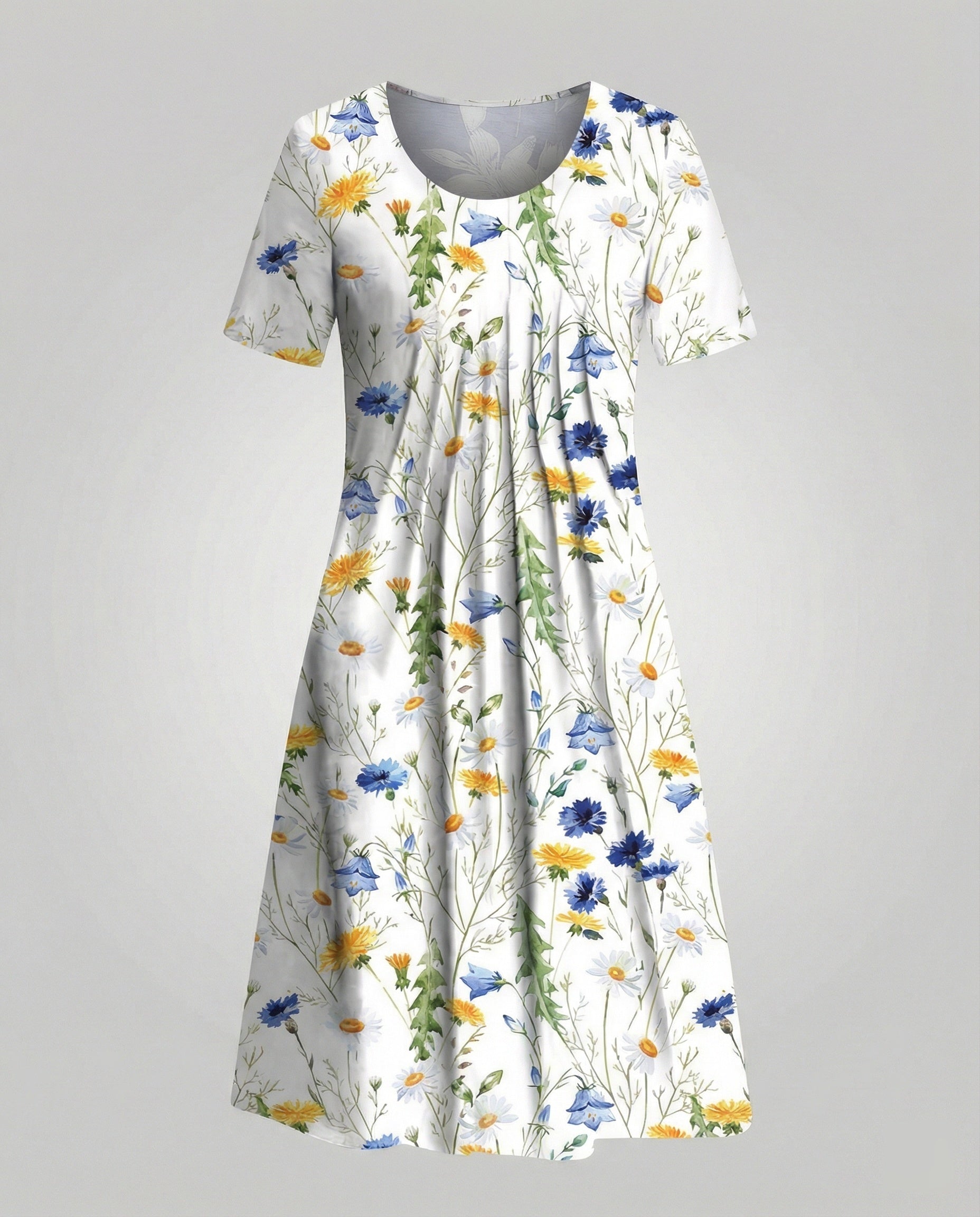 Ladies leisure dress jersey knee-length