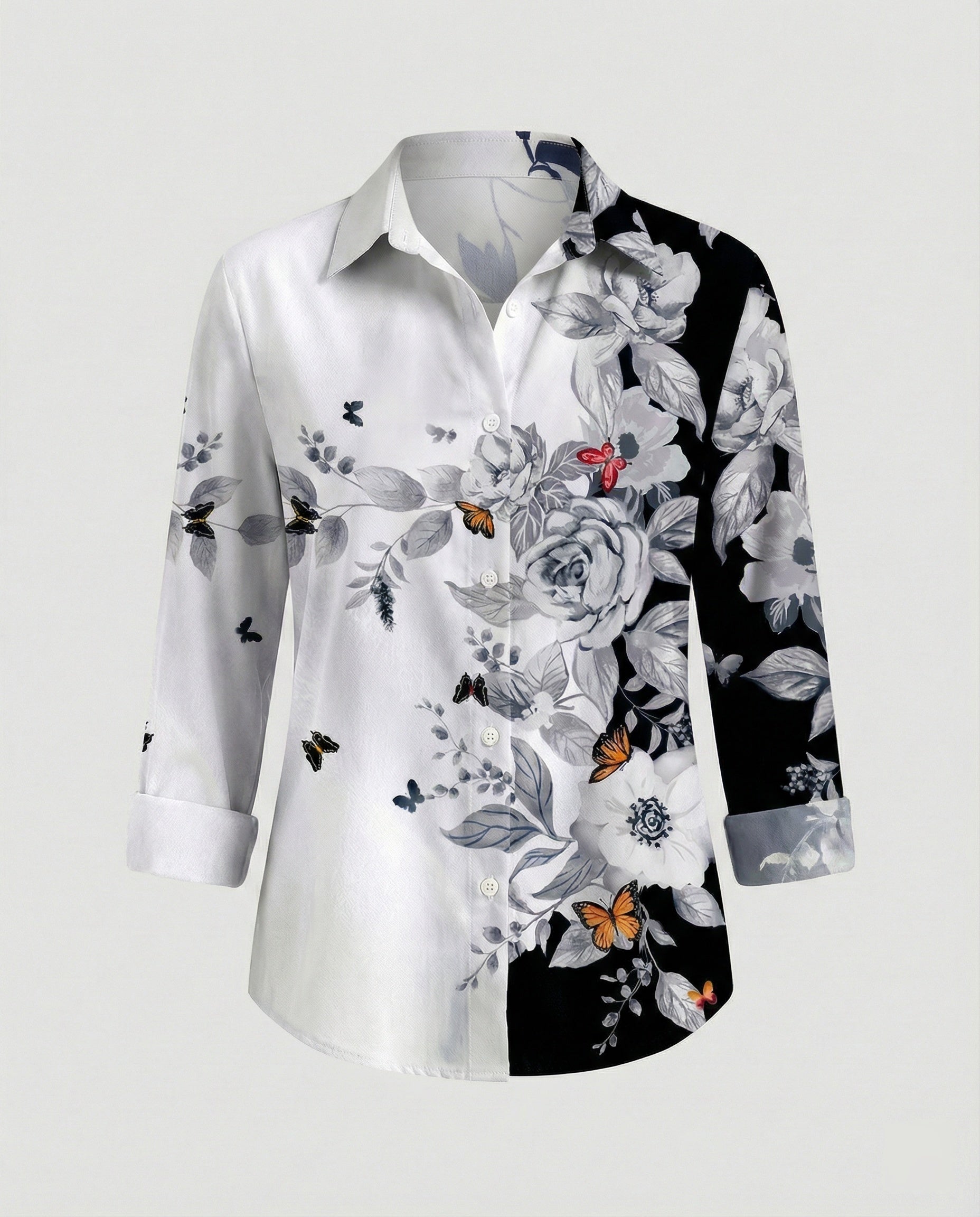 Women's Shirt Blouse Cat Print