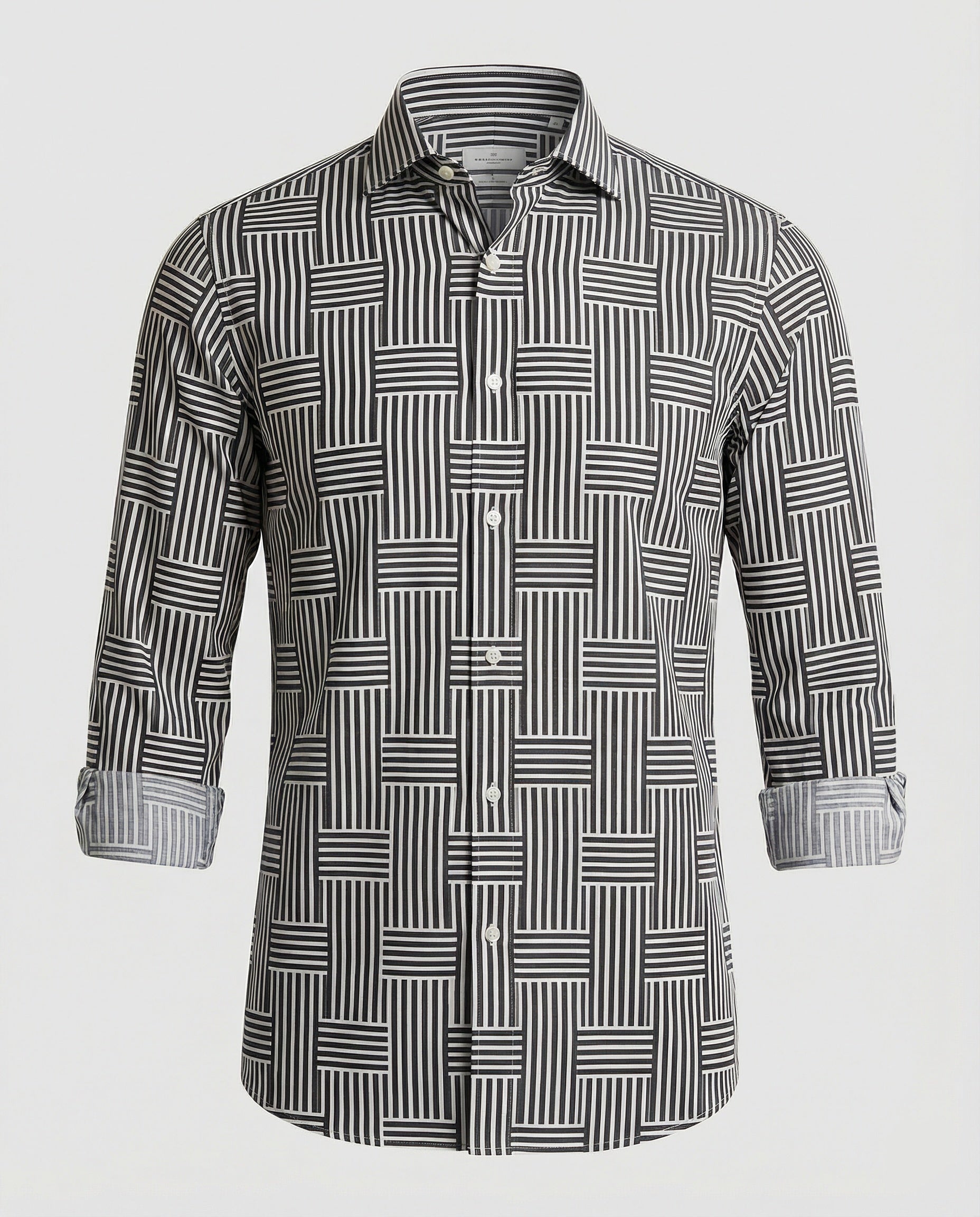 Men's Business Long Sleeve Shirt Striped