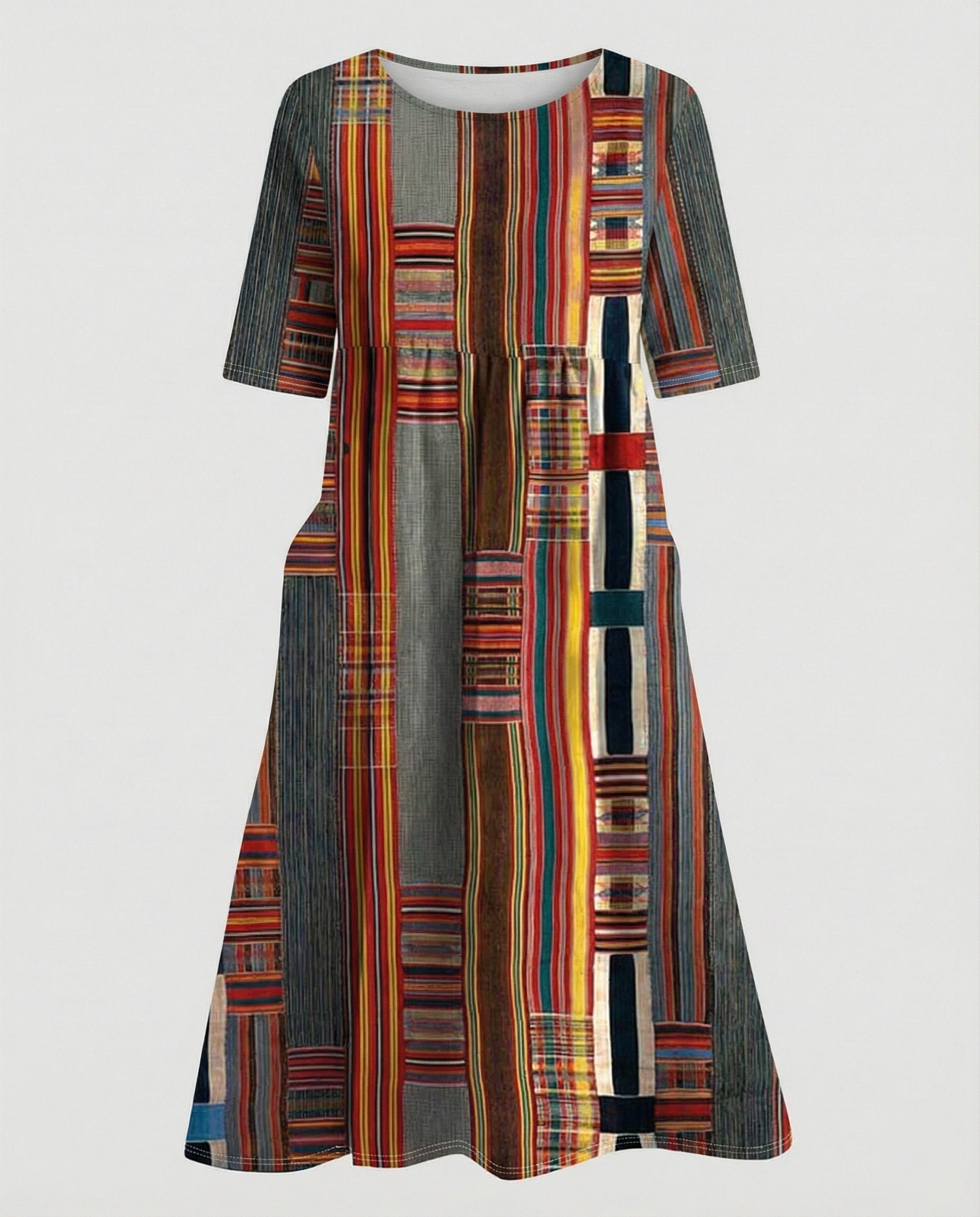Women's maxi dress with pockets airy