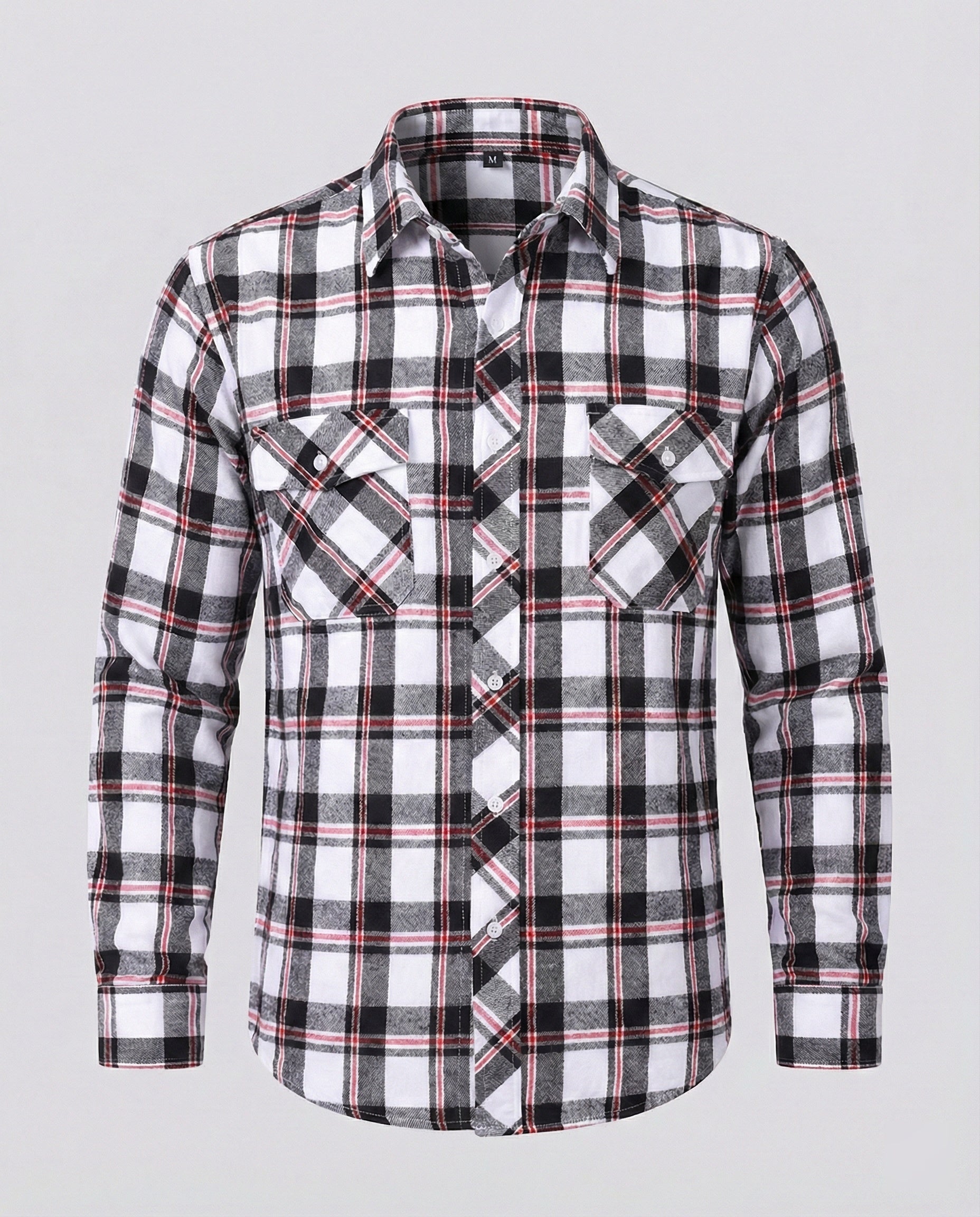 Men's Flannel Shirt Checked Casual