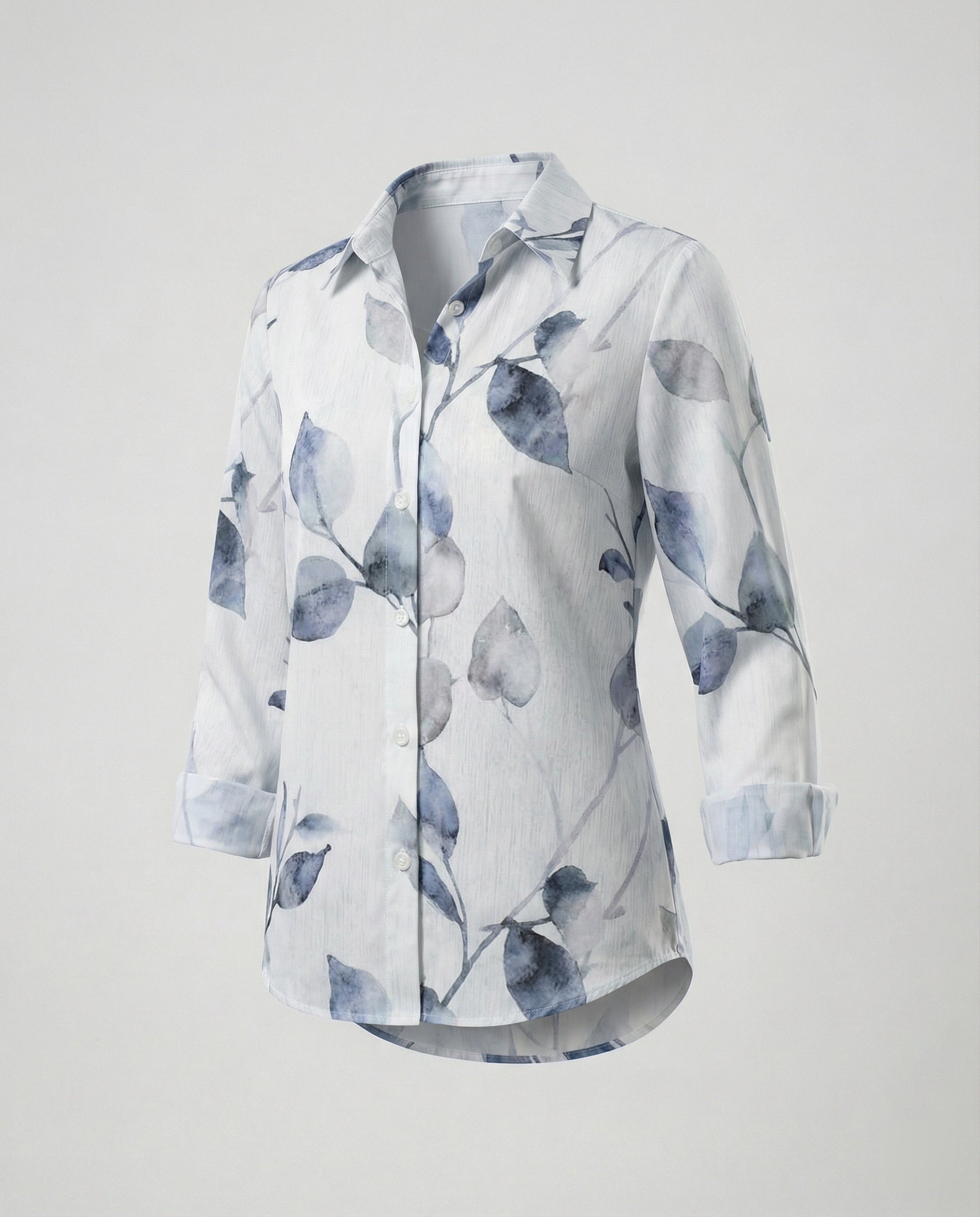 Long Sleeve Shirt Blouse Patchwork Ladies