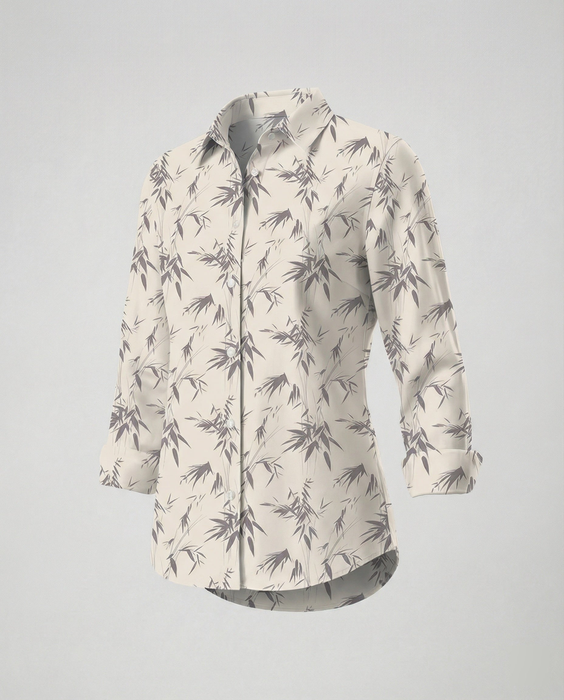 Long Sleeve Shirt Blouse Patchwork Ladies