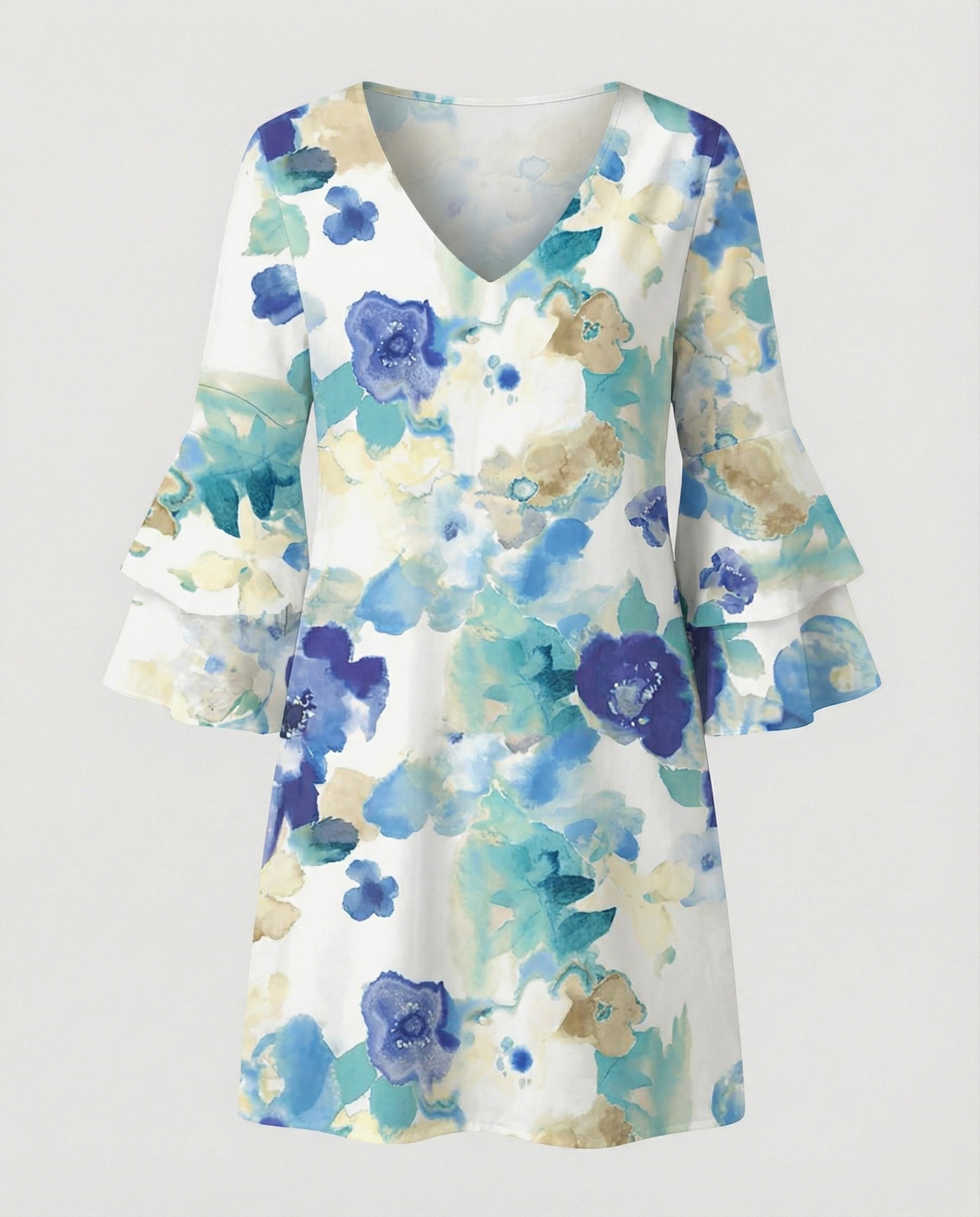 Ladies Floral Mini Dress Summer