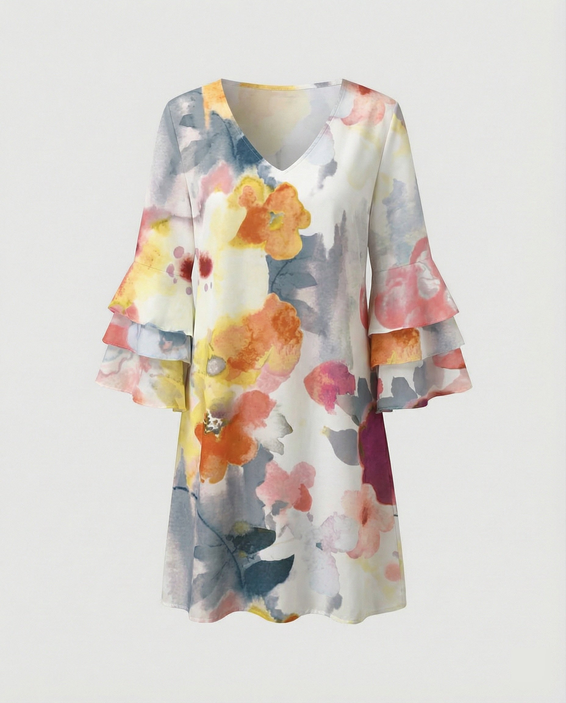 Ladies Floral Mini Dress Summer