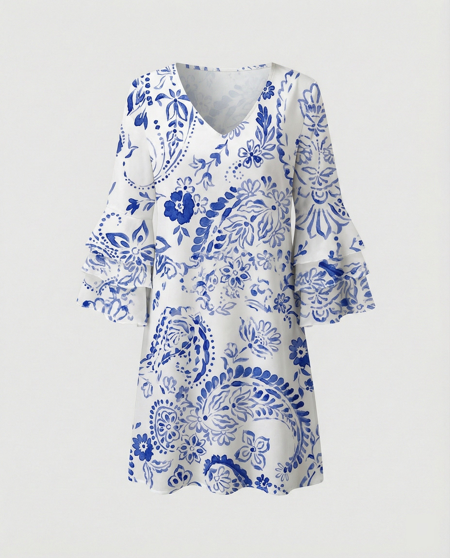Ladies Floral Mini Dress Summer