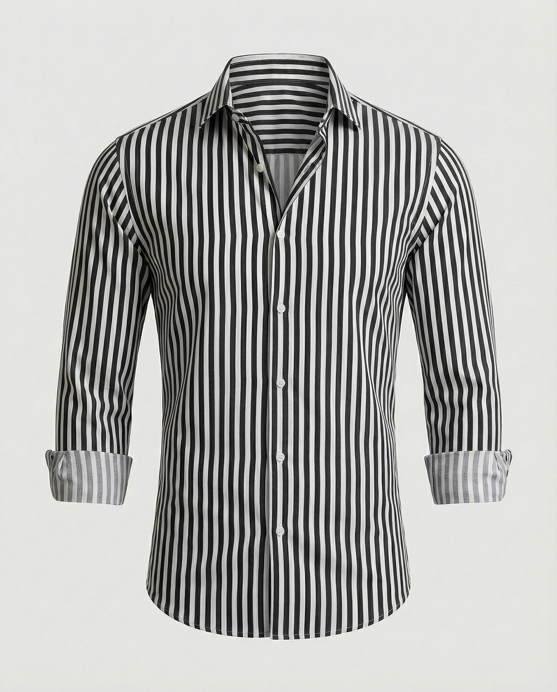 Men's Shirt Striped Kent Collar