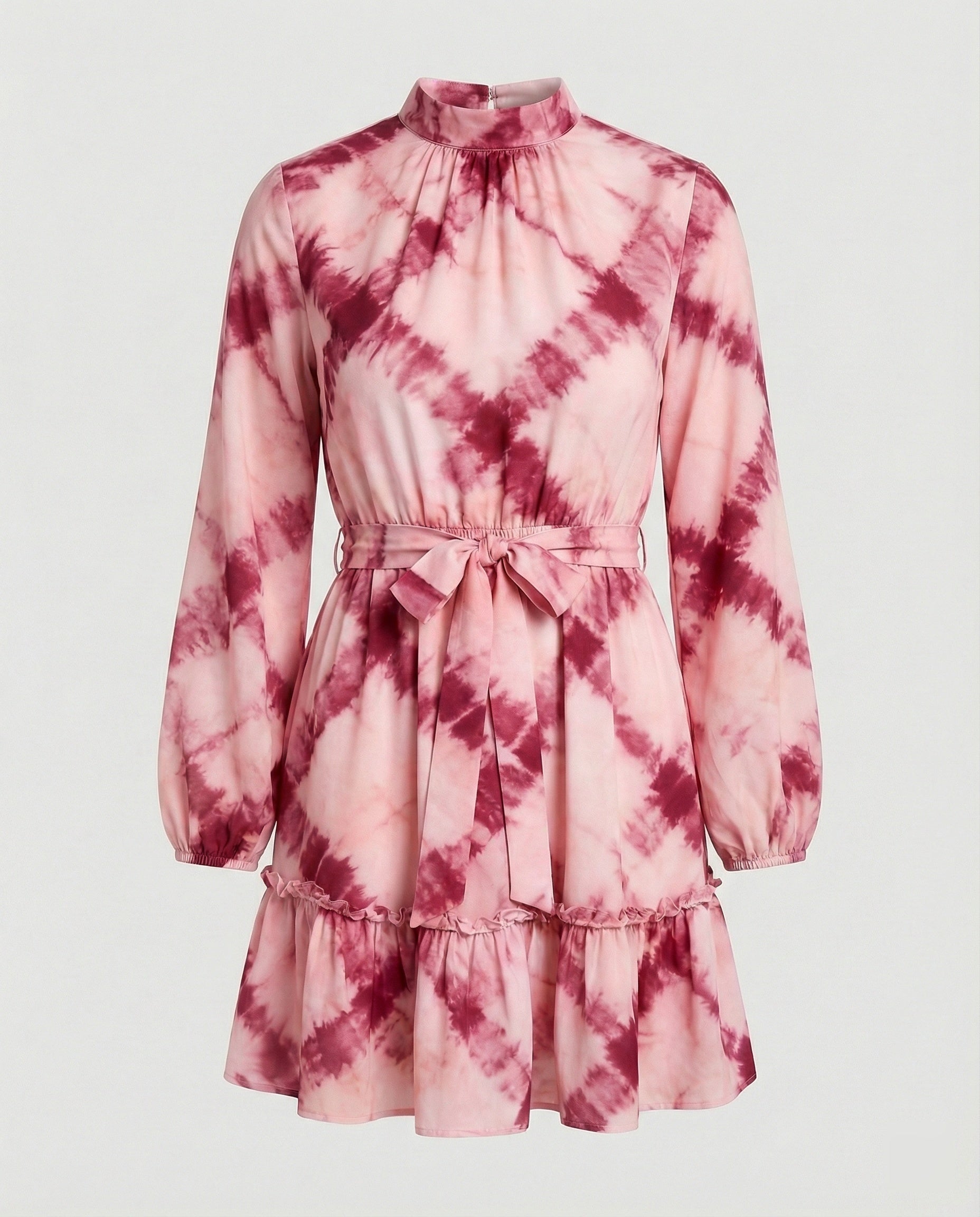 Women's casual dress mini with ruffle
