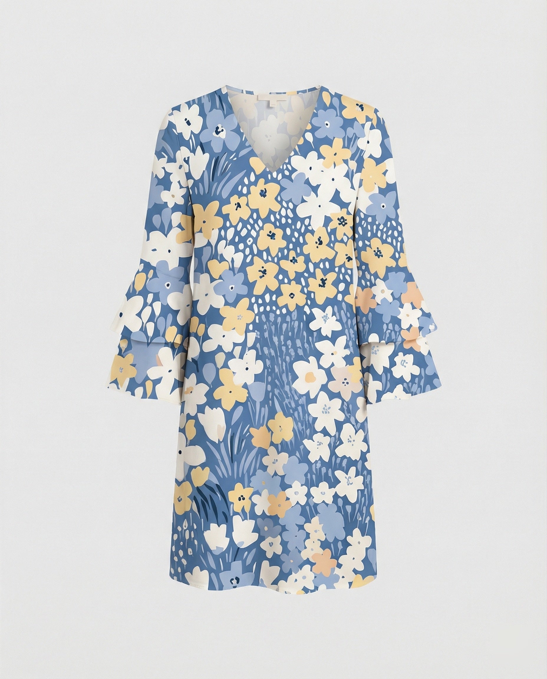 Ladies Floral Mini Dress Summer