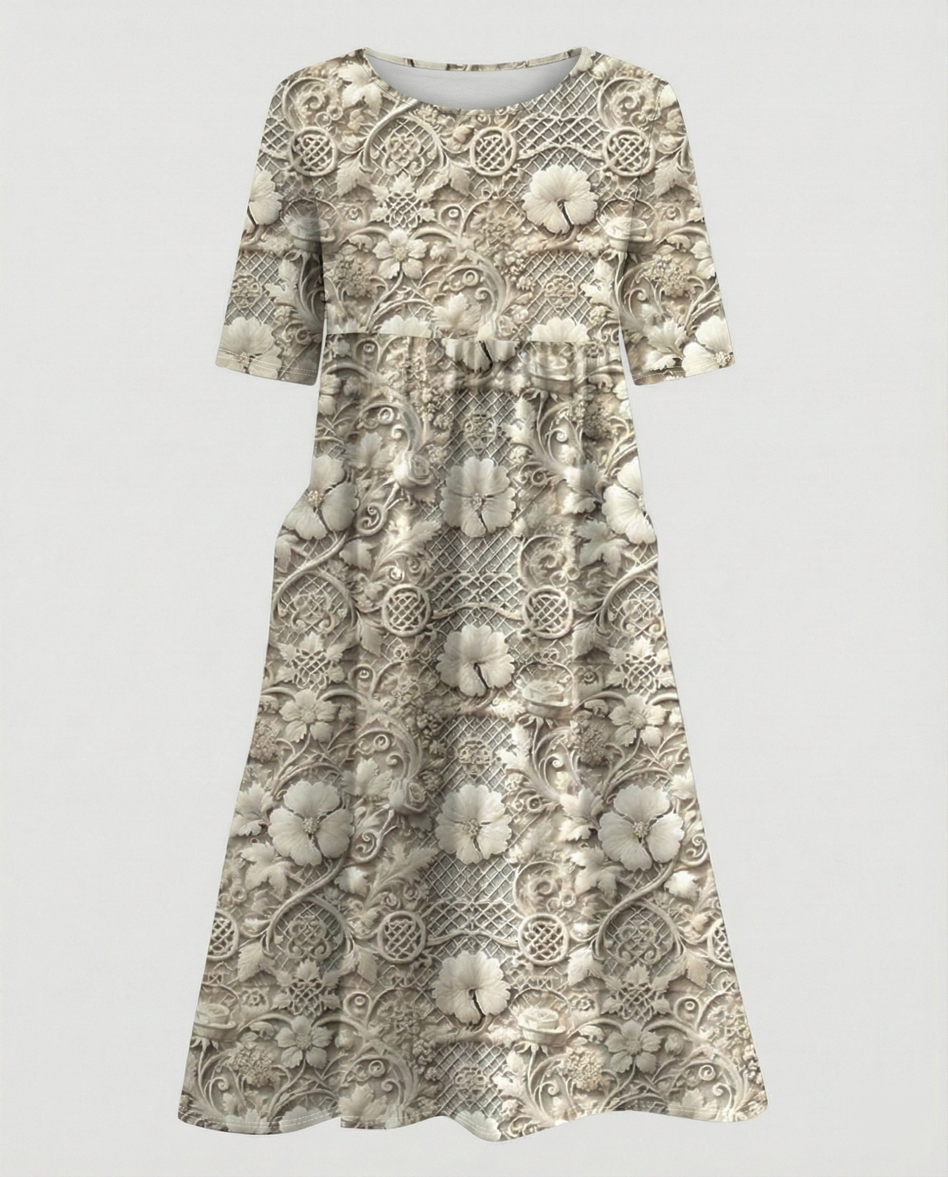 Women's maxi dress with pockets airy