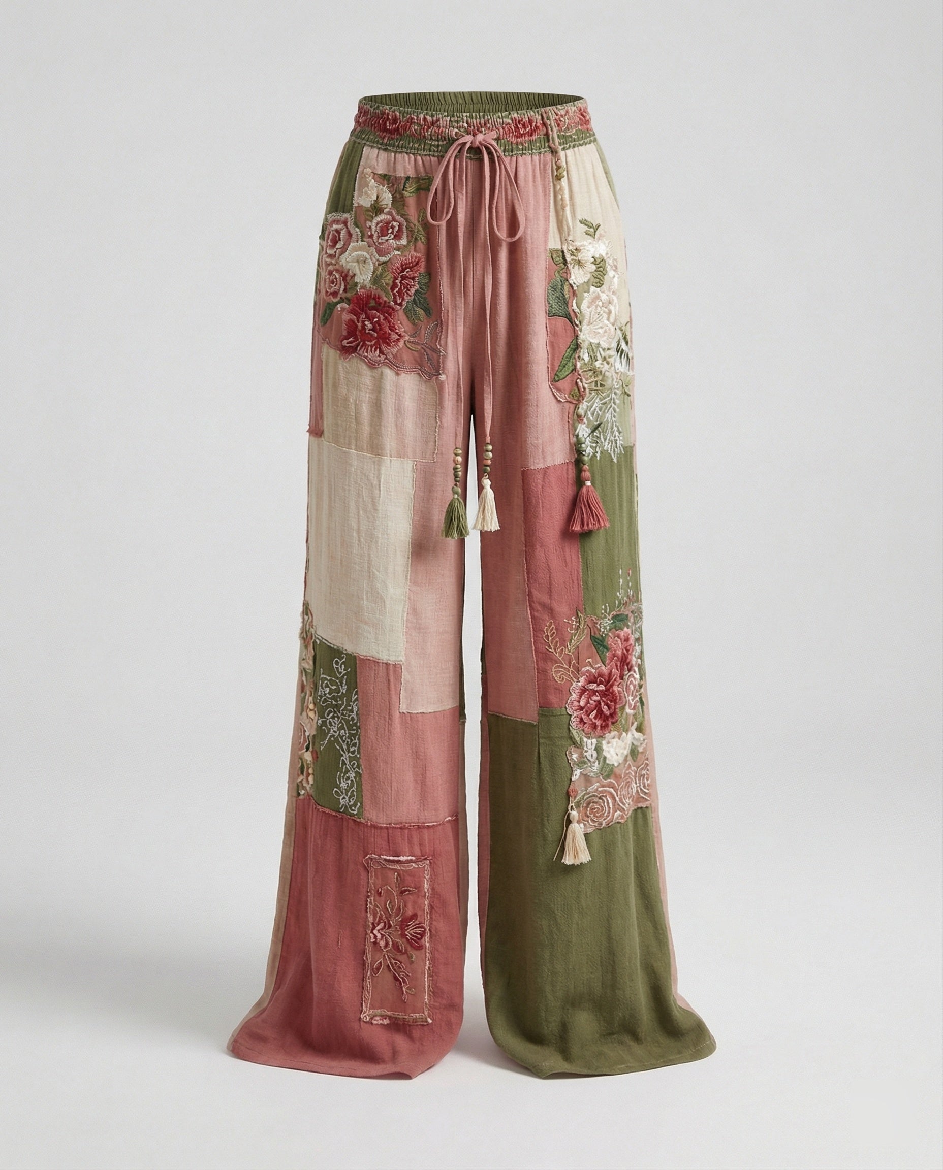 Women's Harem Pants Boho Patchwork