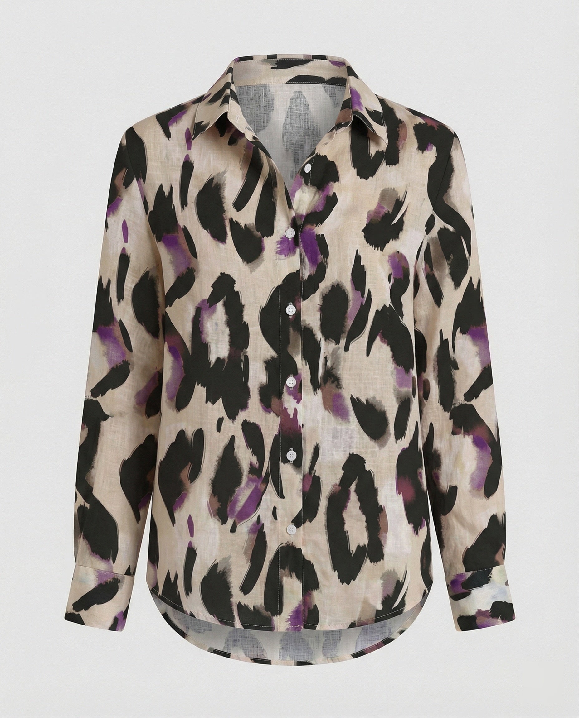 Light blouse women watercolor flowers