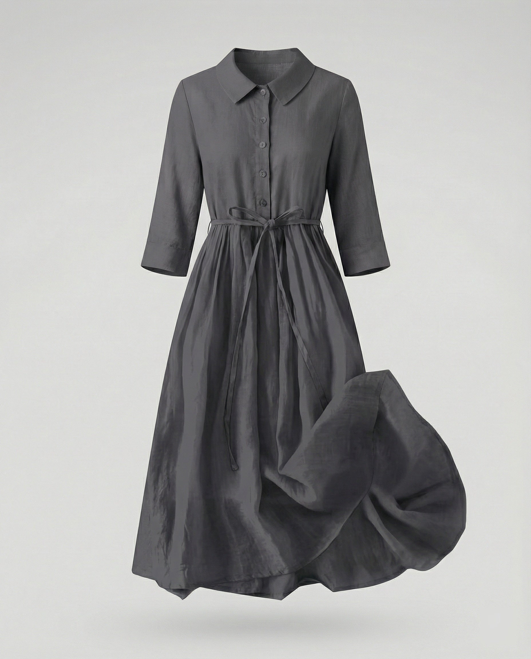 Ladies' Maxi Dress Shirt Dress Daisy