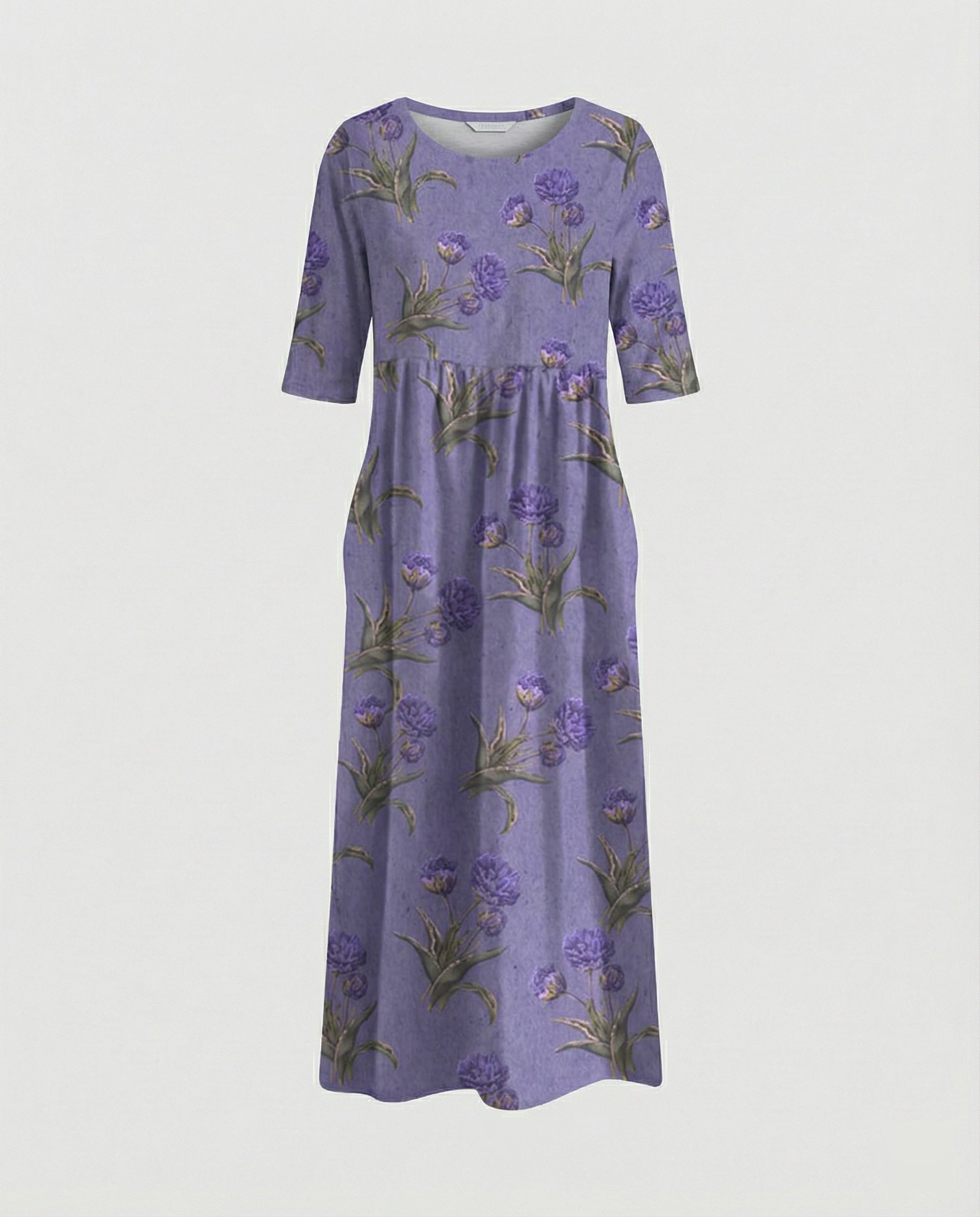 Women's maxi dress with pockets airy