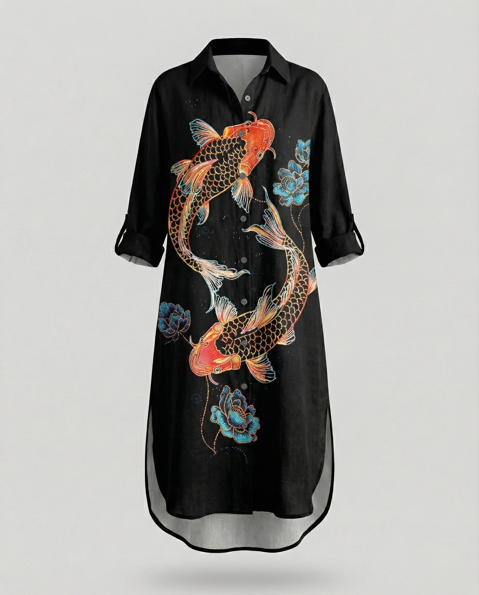 Women's Kaftan Dress Long Silk Look