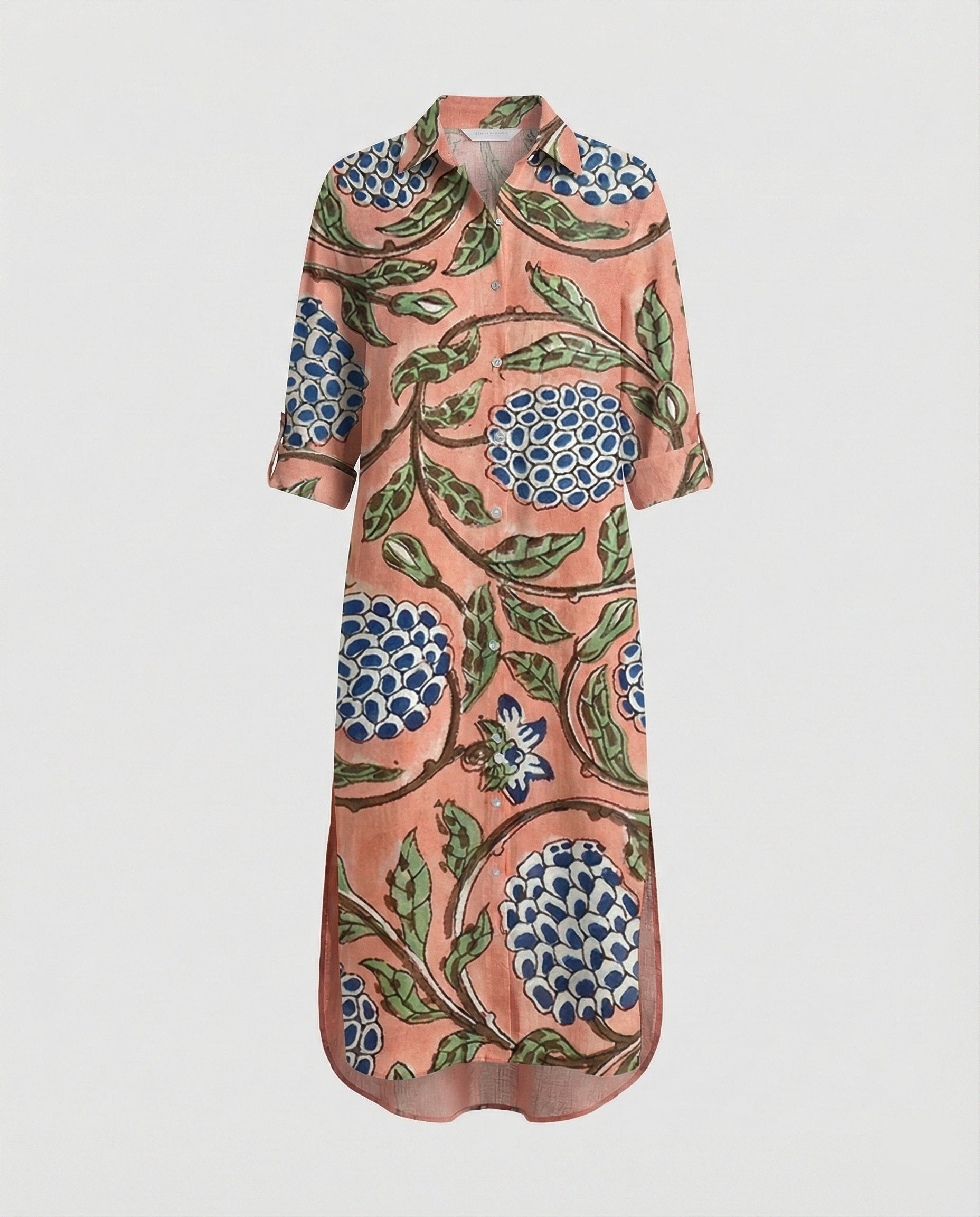 Women's Kaftan Dress Long Silk Look