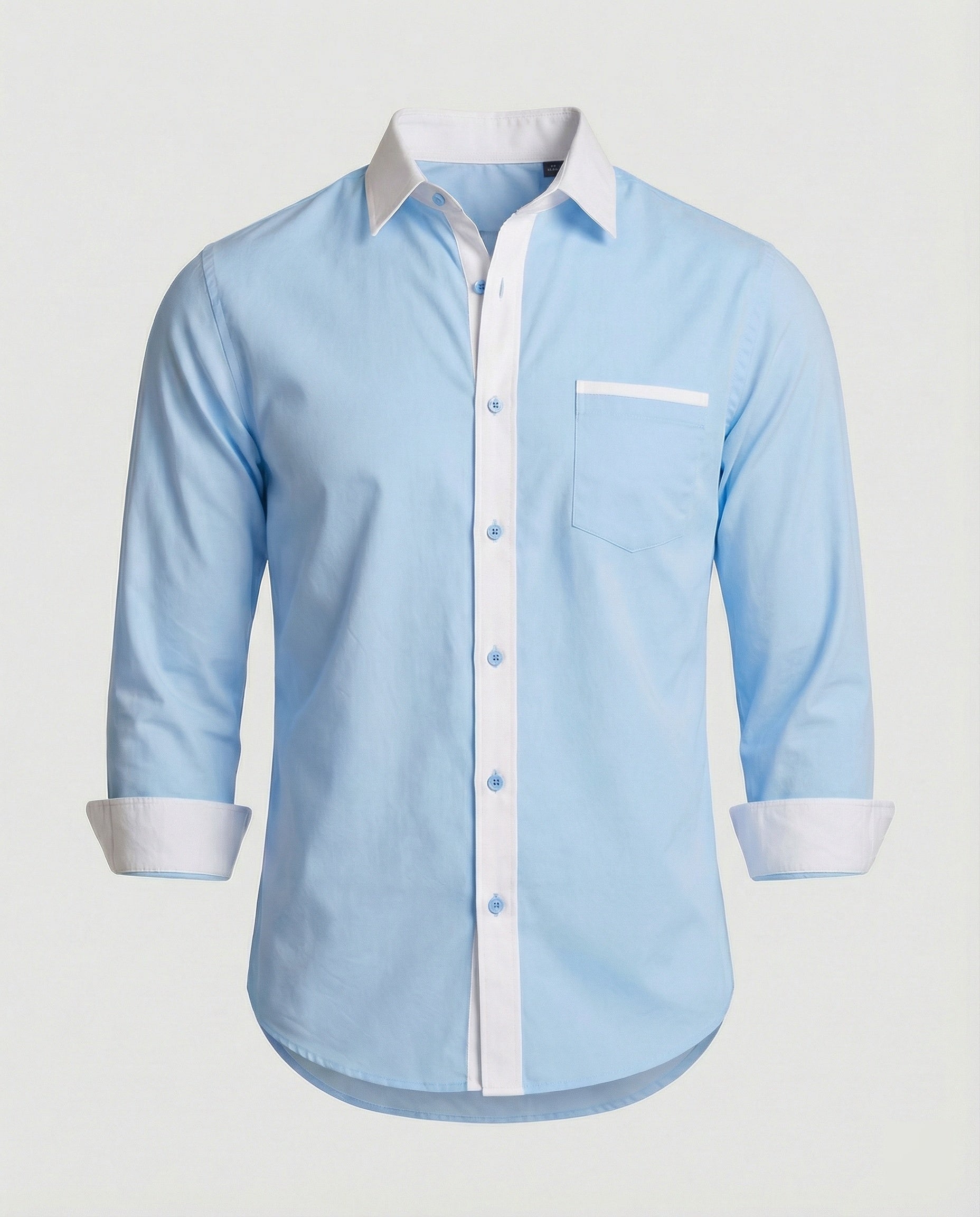 Men's Business Shirt with Kent Collar