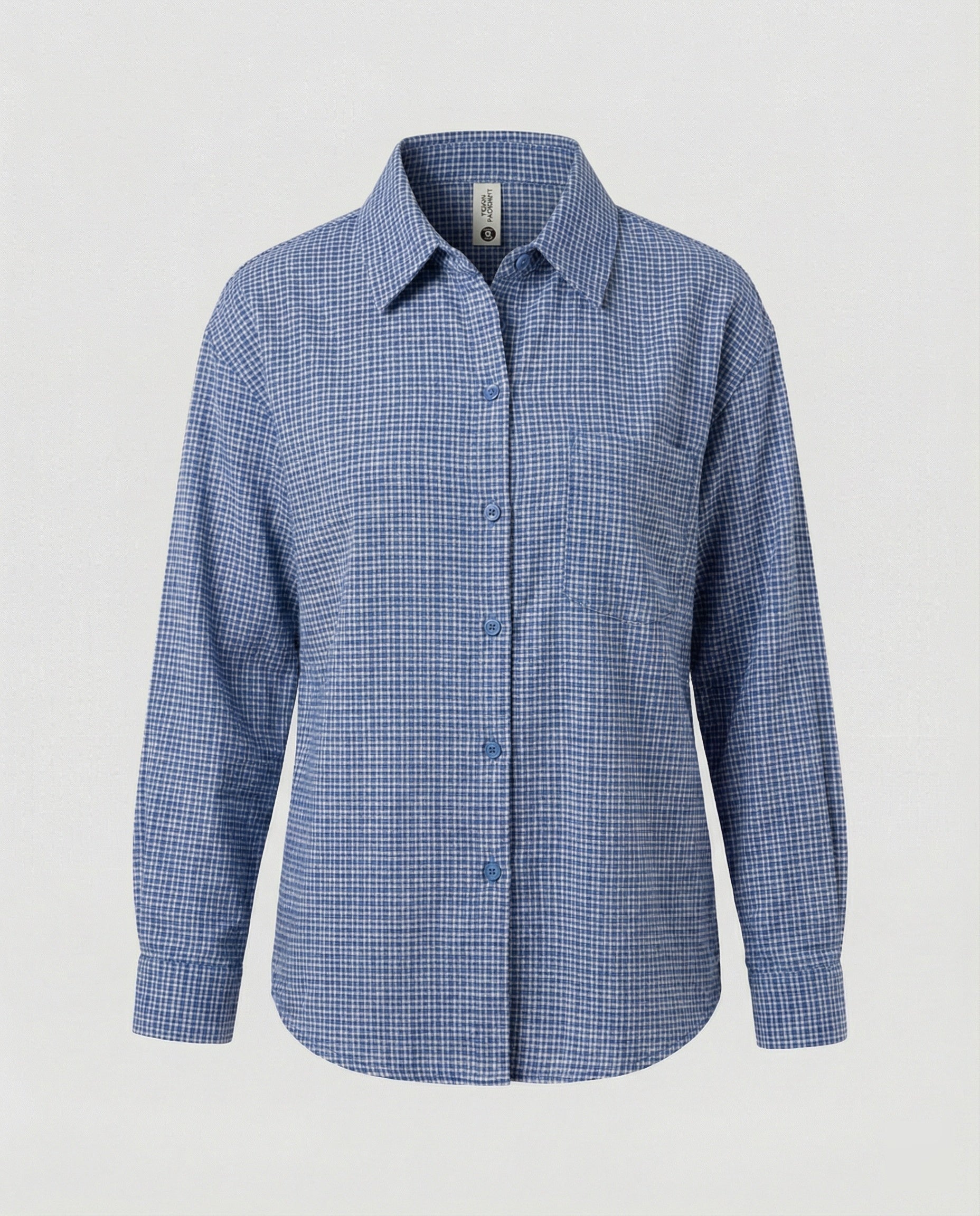 Women Shirt Oversize Checkered