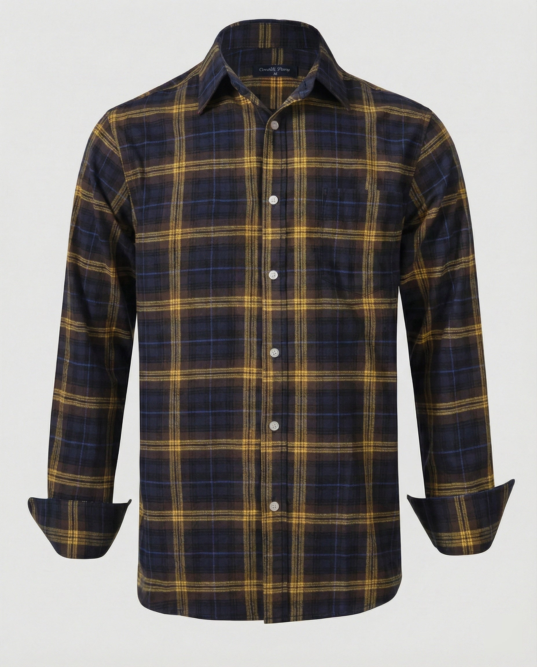 Men's Flannel Long Sleeve Shirt Checkered