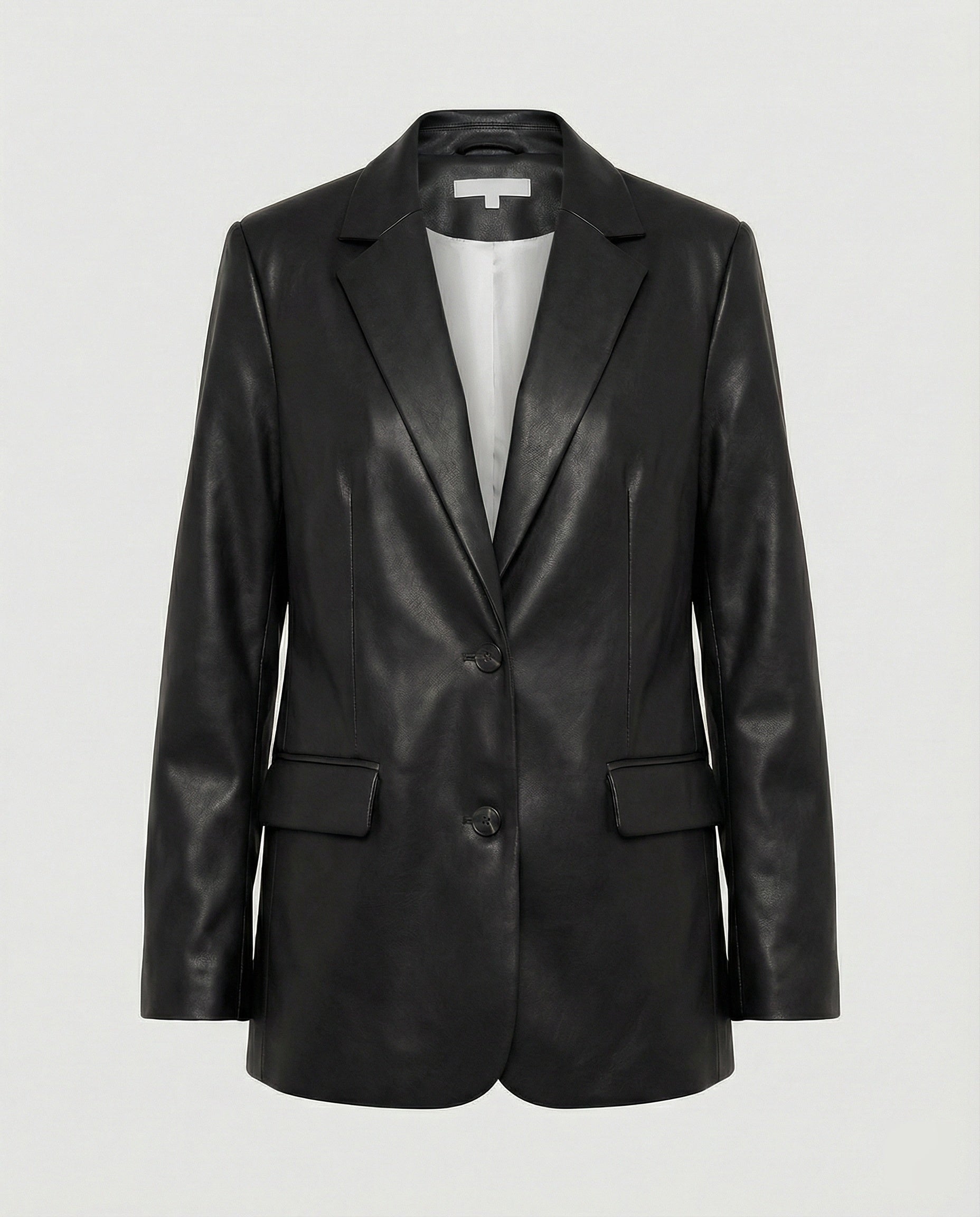 Women's Oversized PU Leather Blazer in Trend Look