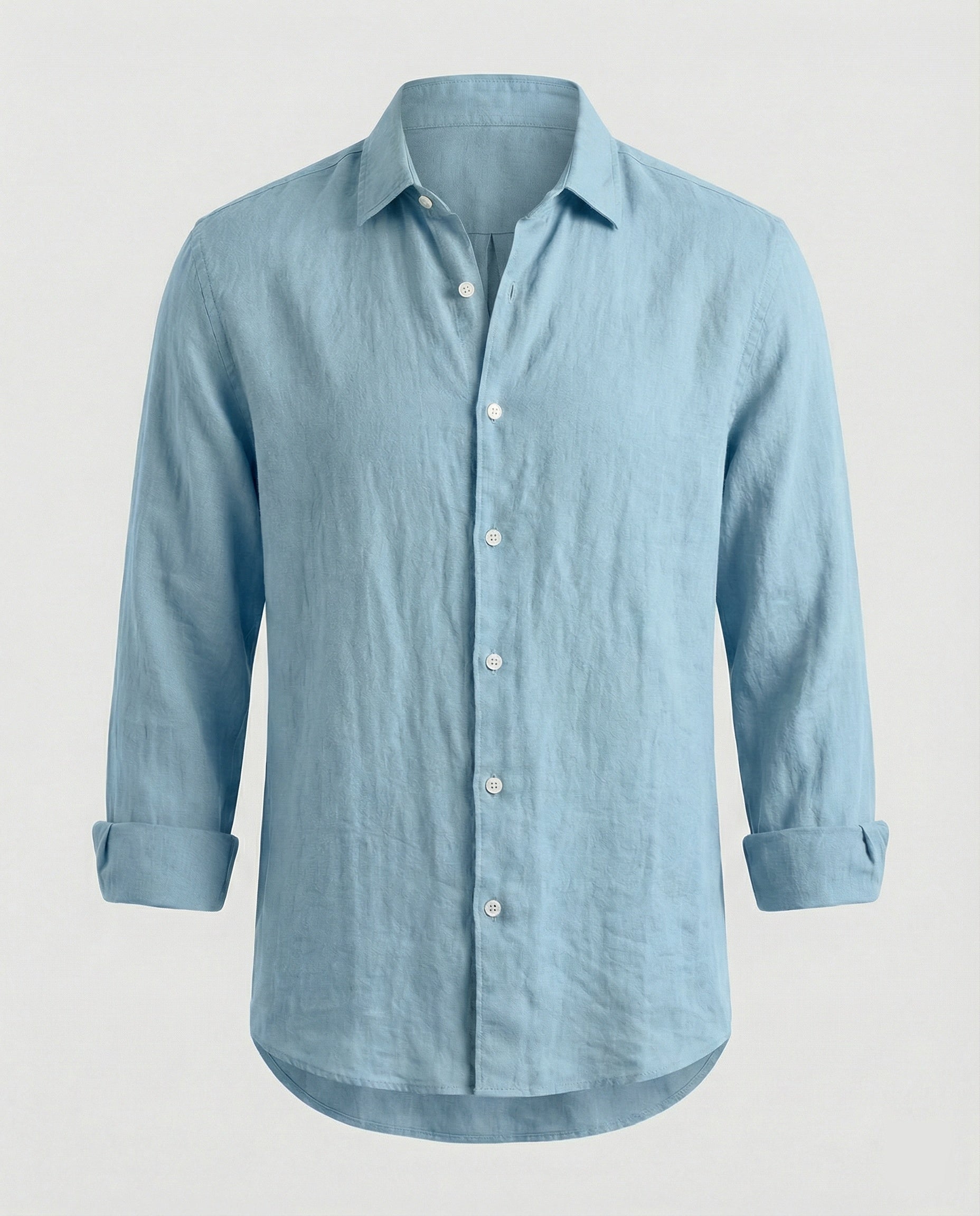 Men's Linen Shirt Men's Stand Collar