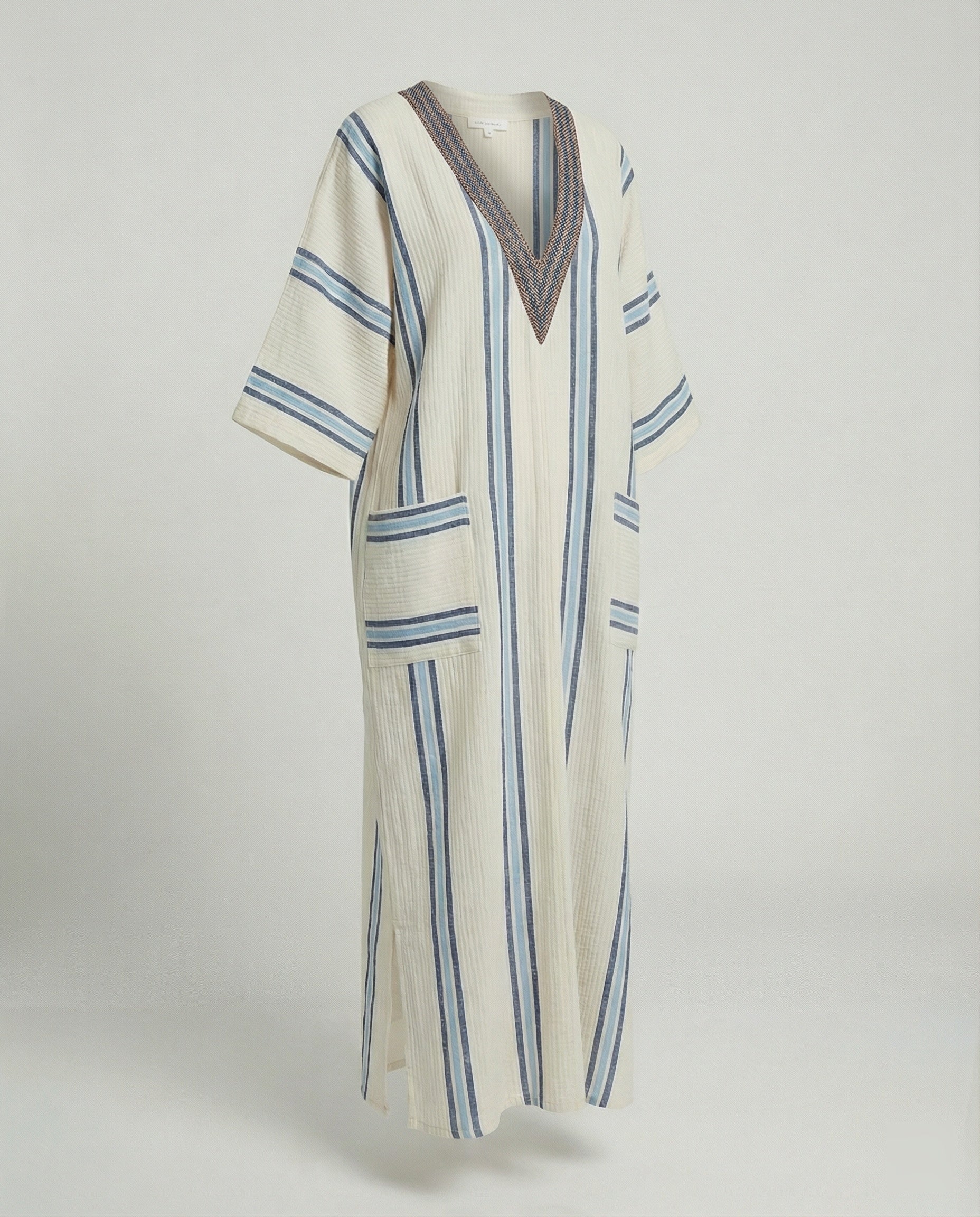 Linen Kaftan Maxi Dress Women