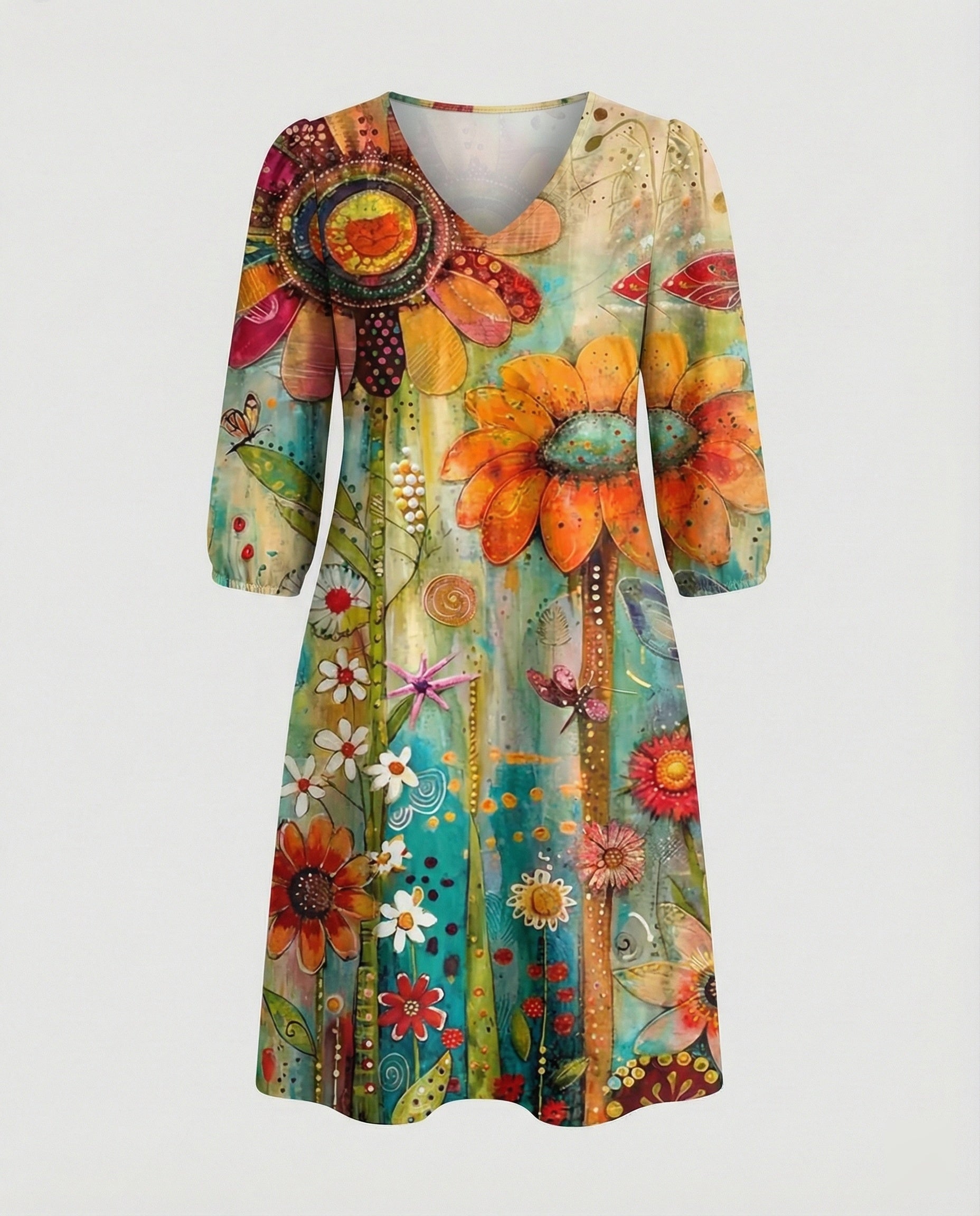 Boho Maxi Dress Summer Women Pockets