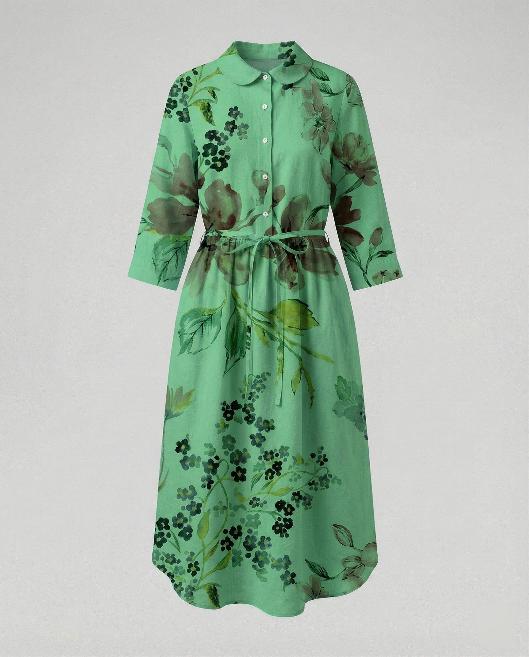 Ladies' Maxi Dress Shirt Dress Daisy