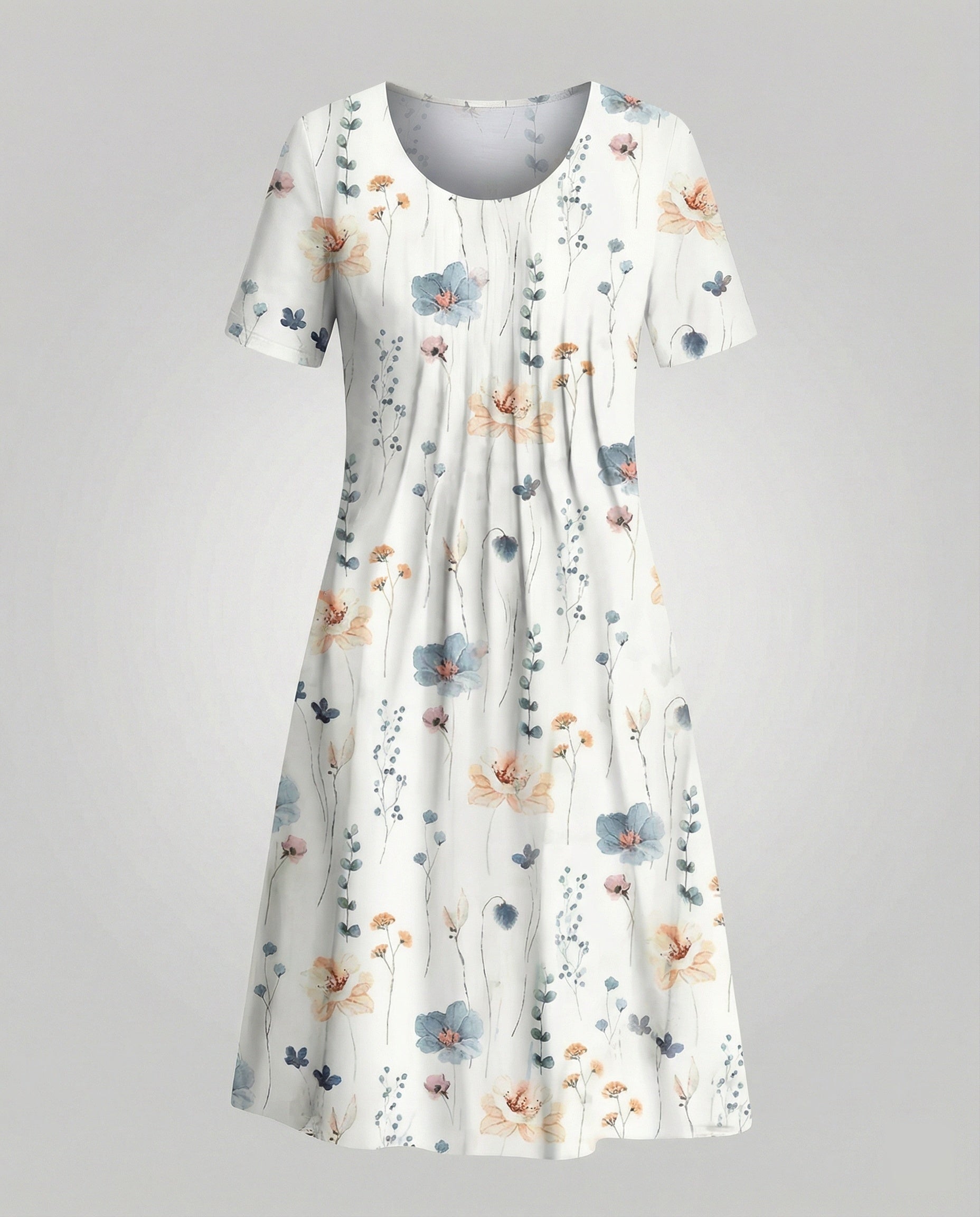Ladies leisure dress jersey knee-length
