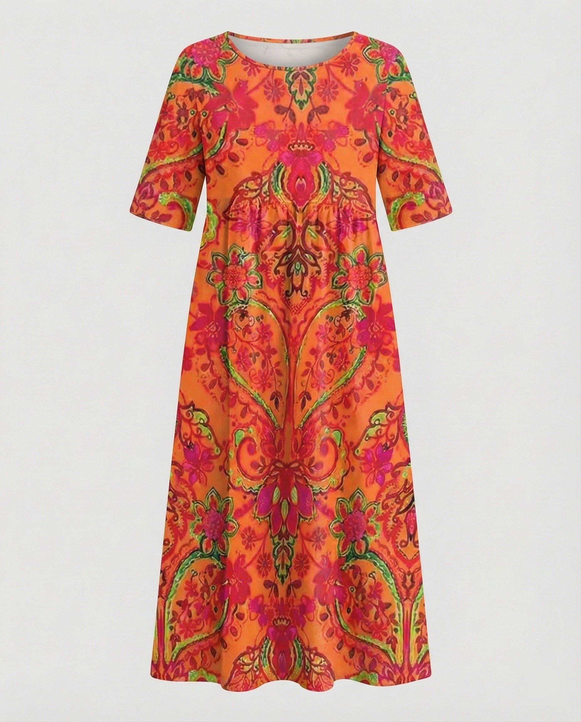 Women's maxi dress with pockets airy