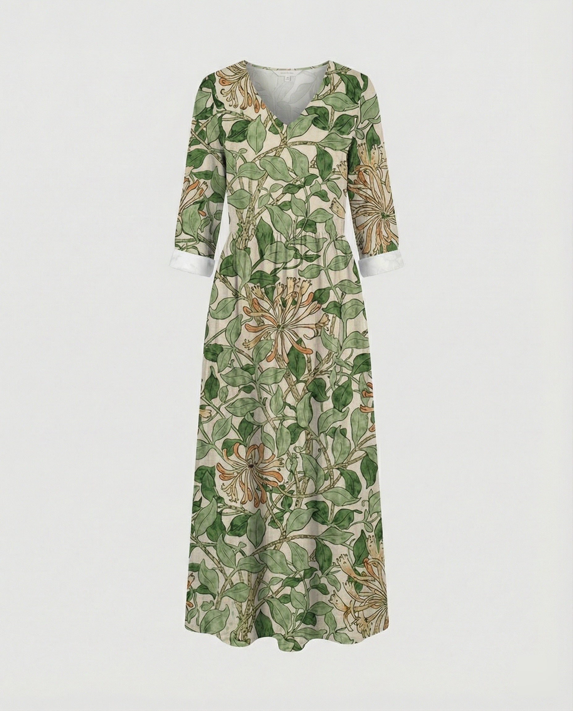 Women's Boho Maxi Dress Summer Linen Look