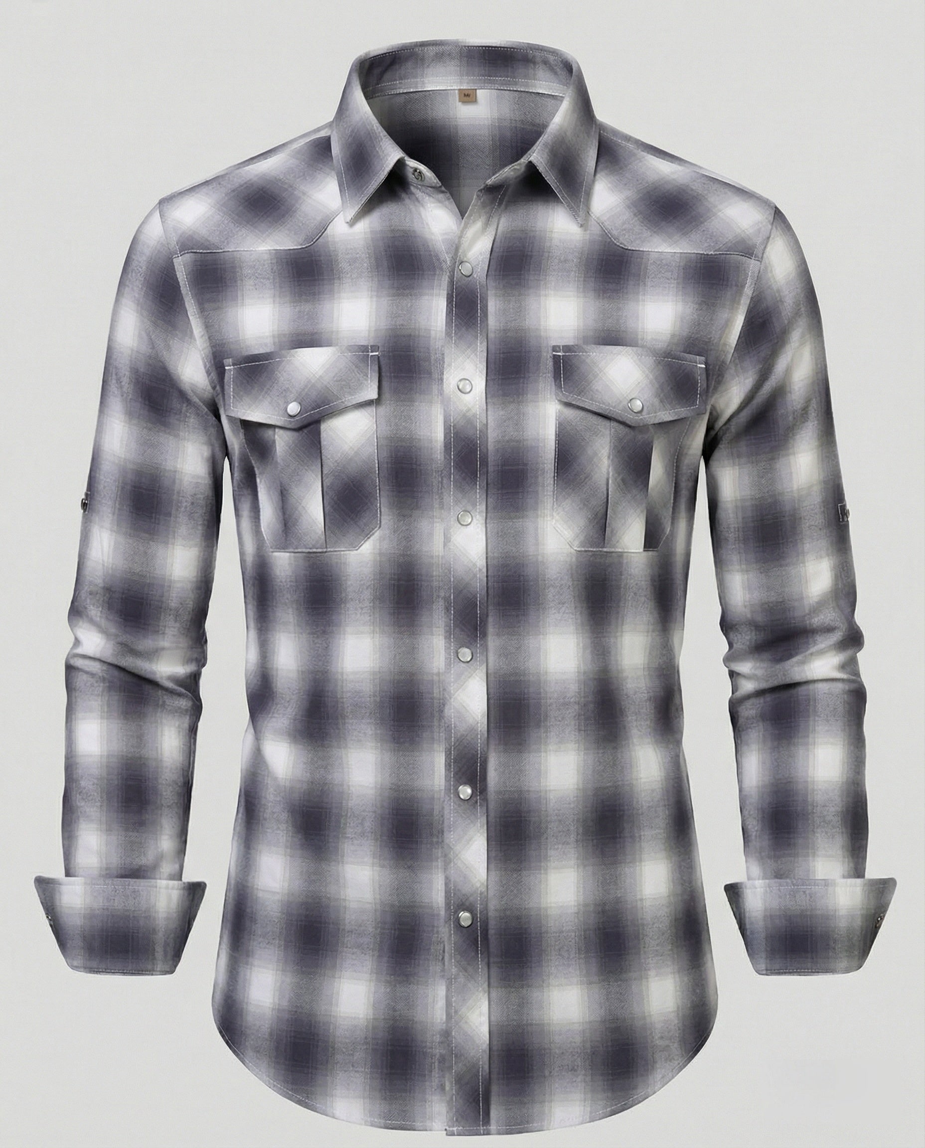 Men's Casual Shirt Checkered Tailored