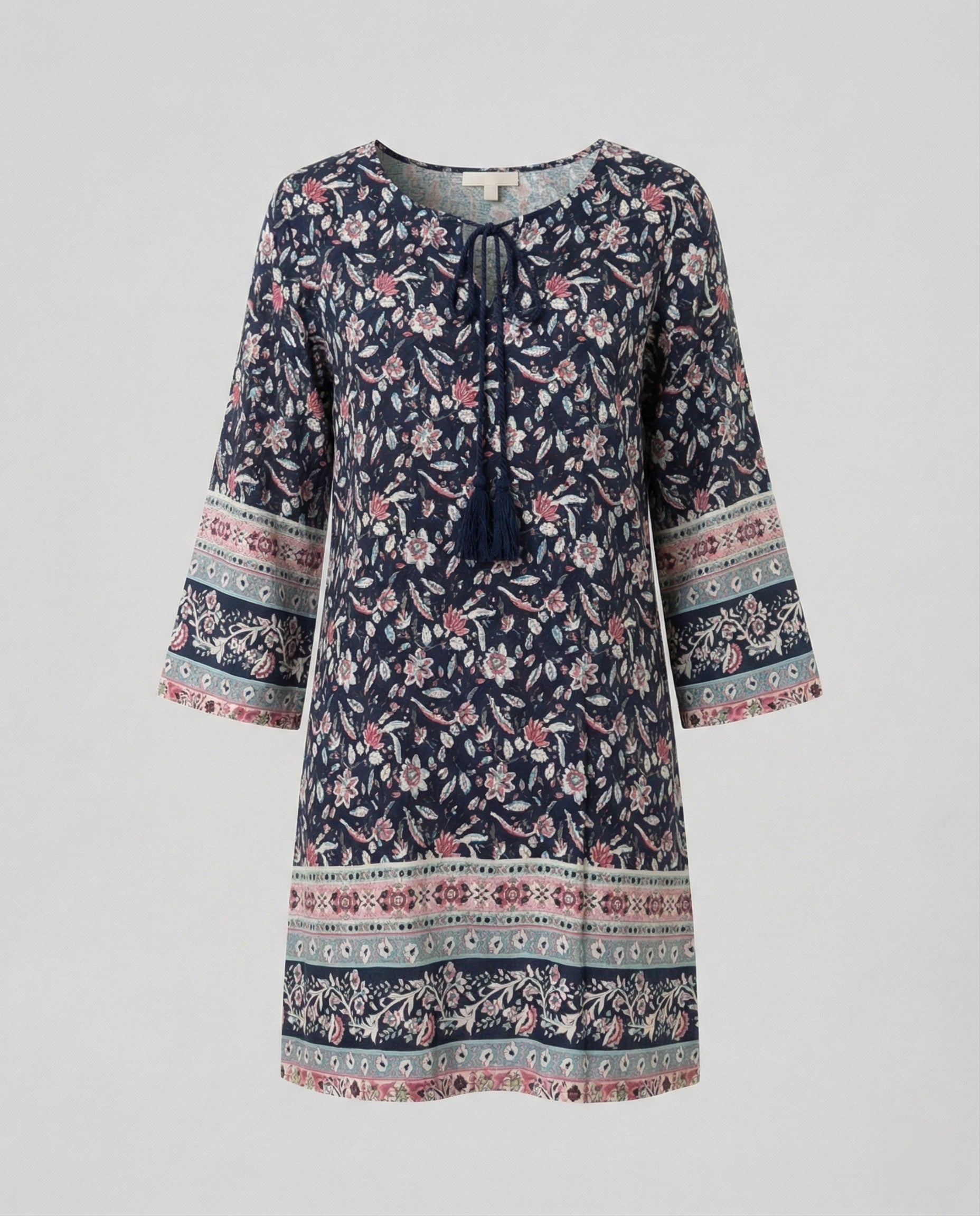 Short Tunic Dress Women Floral