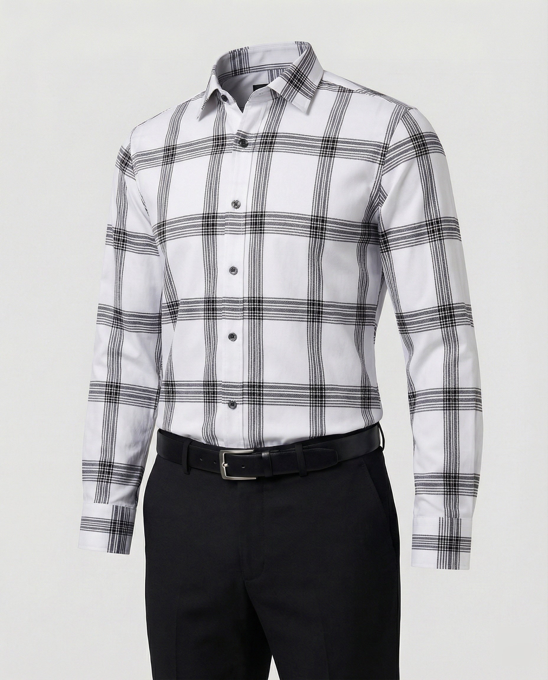 Men's Business Shirt Shark Collar