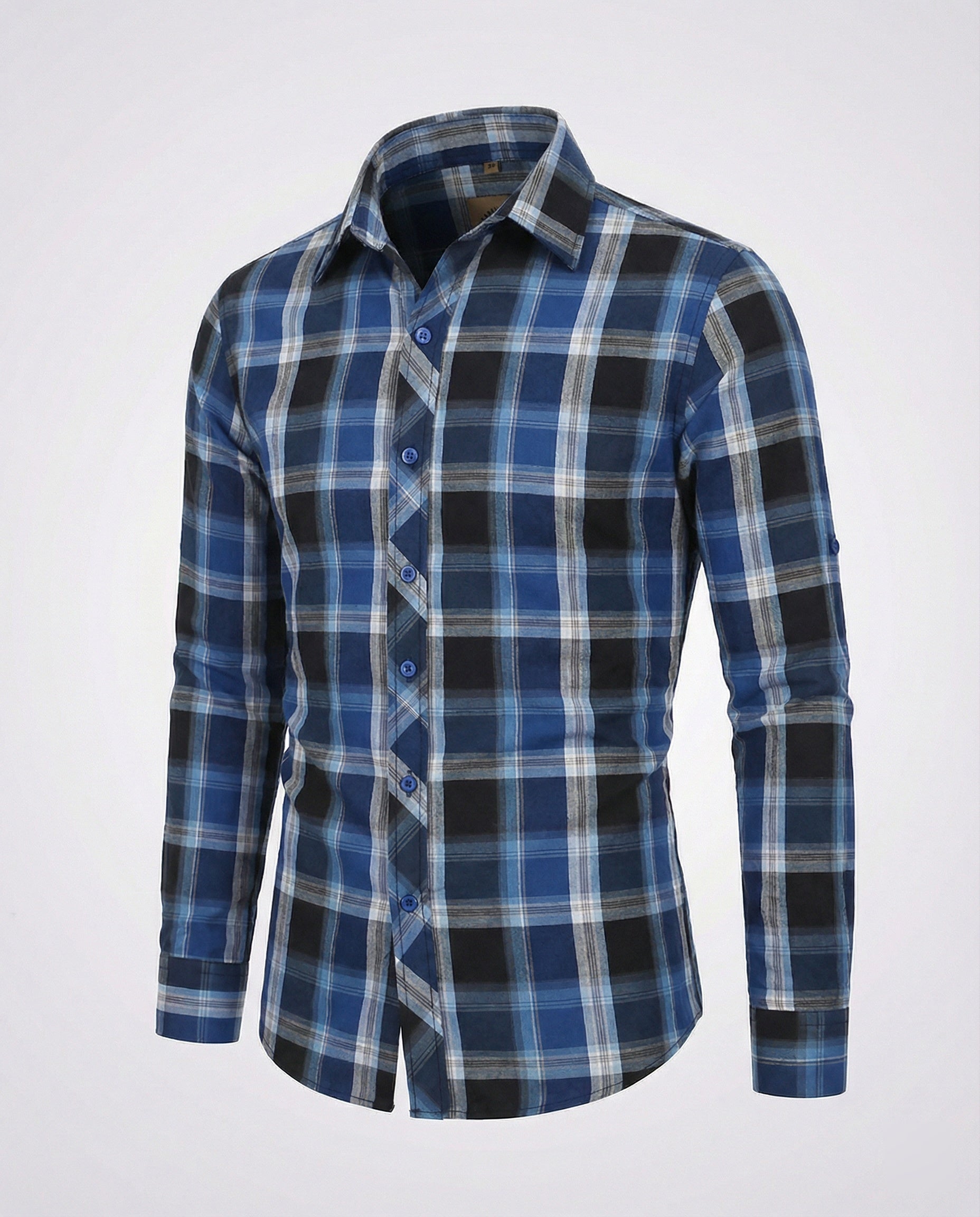 Men's Casual Shirt Checkered Tailored