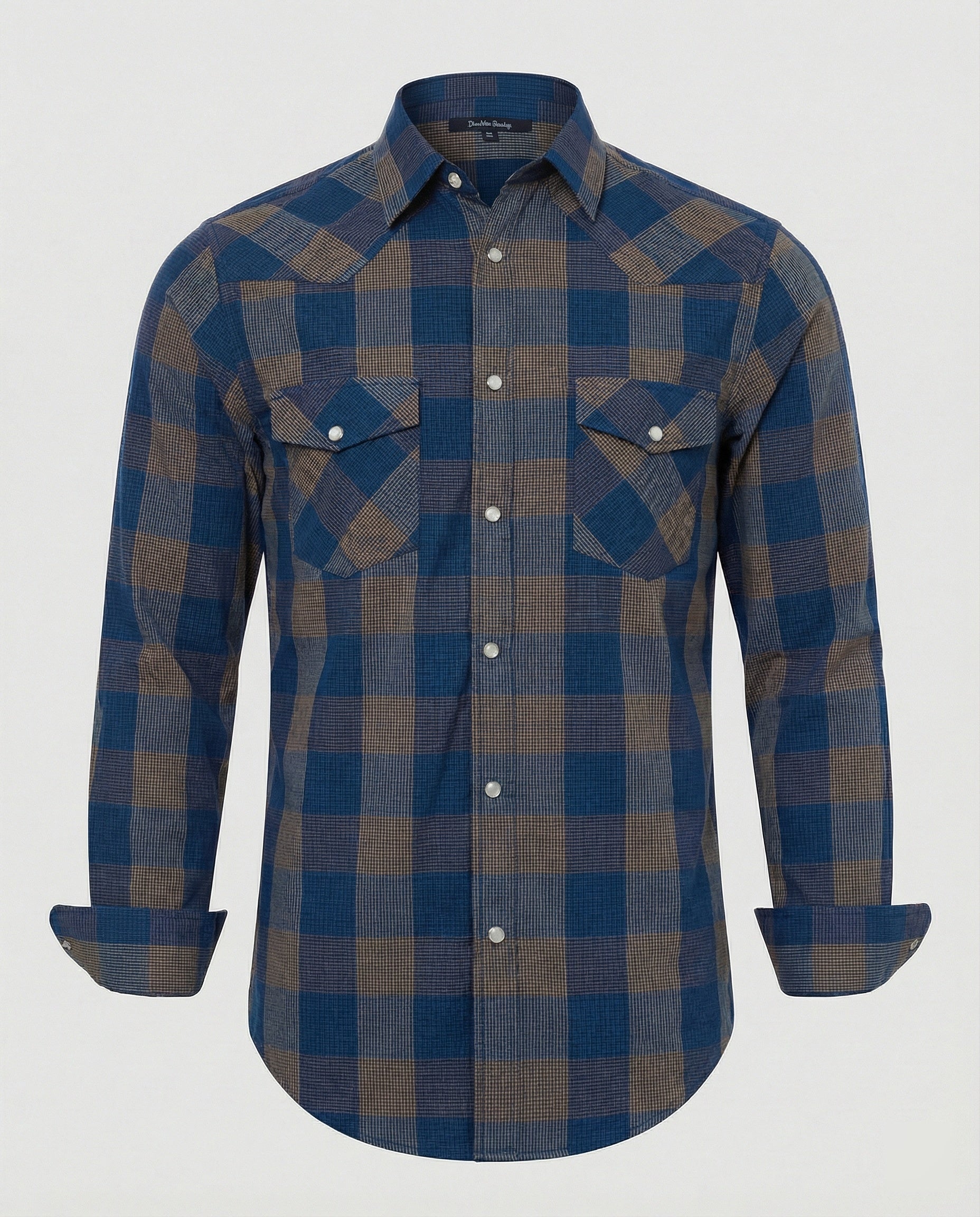 Men's Flannel Long Sleeve Shirt Checkered