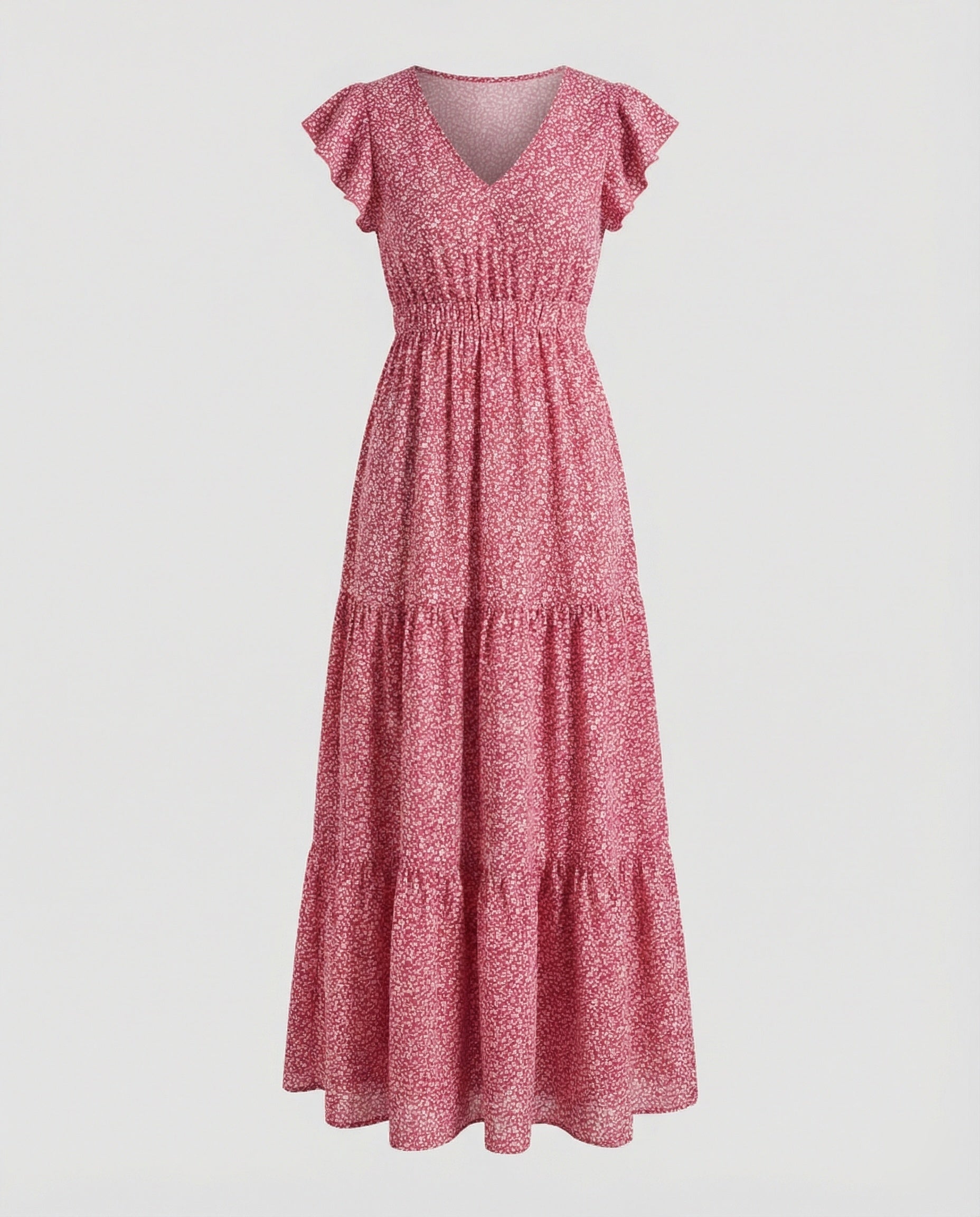 Women's Maxi Dress Summer Smocked Waist