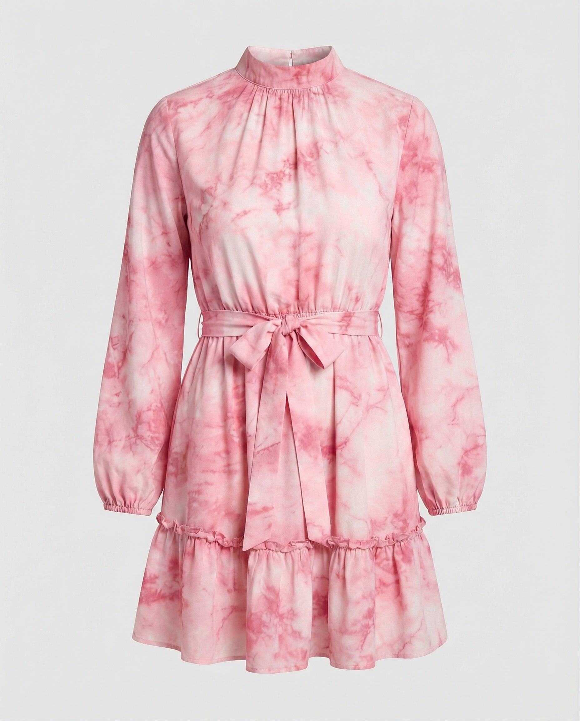 Women's casual dress mini with ruffle